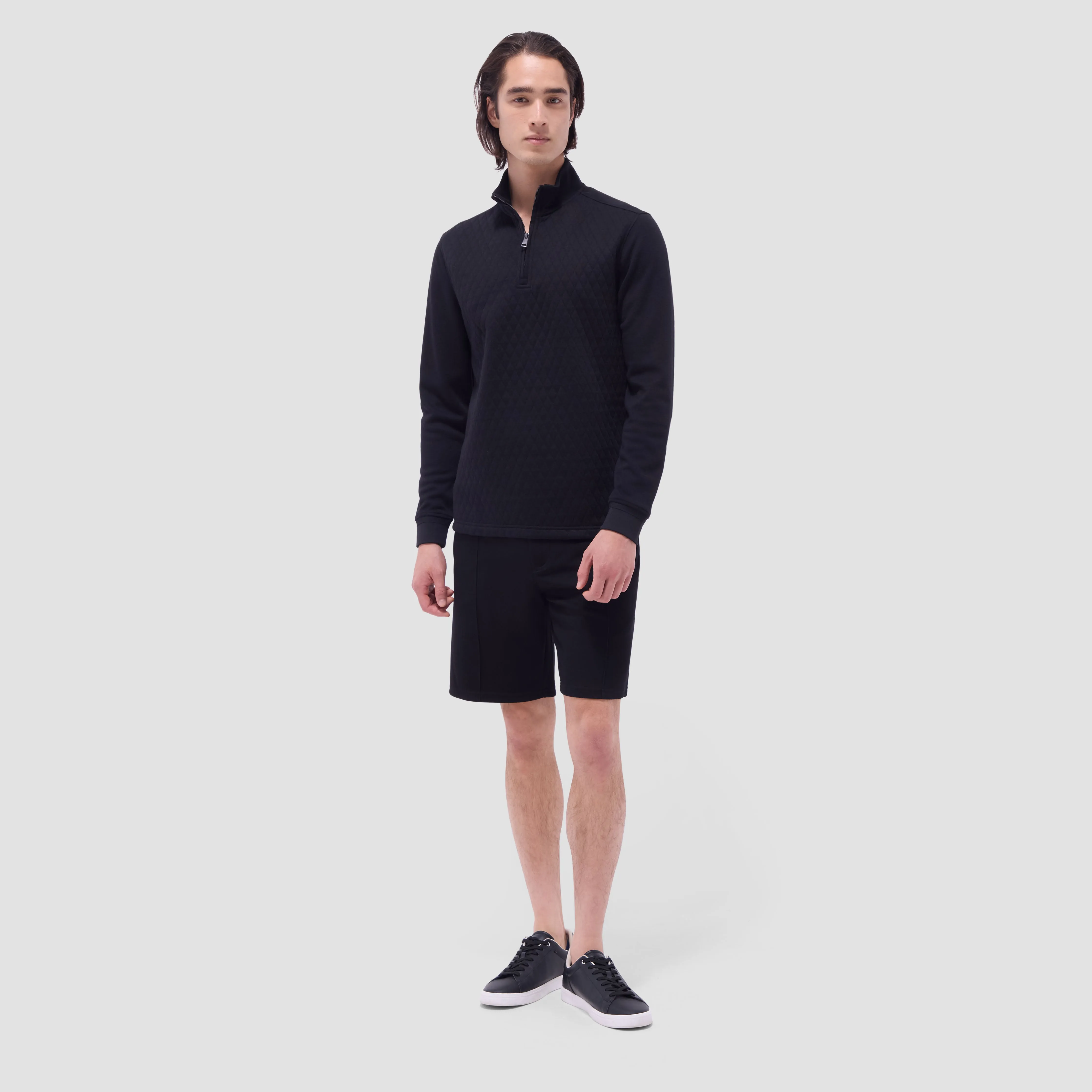 Diamond Quilt Performance Quarter-Zip Pullover sold by Bugatchi product image thumbnail 5