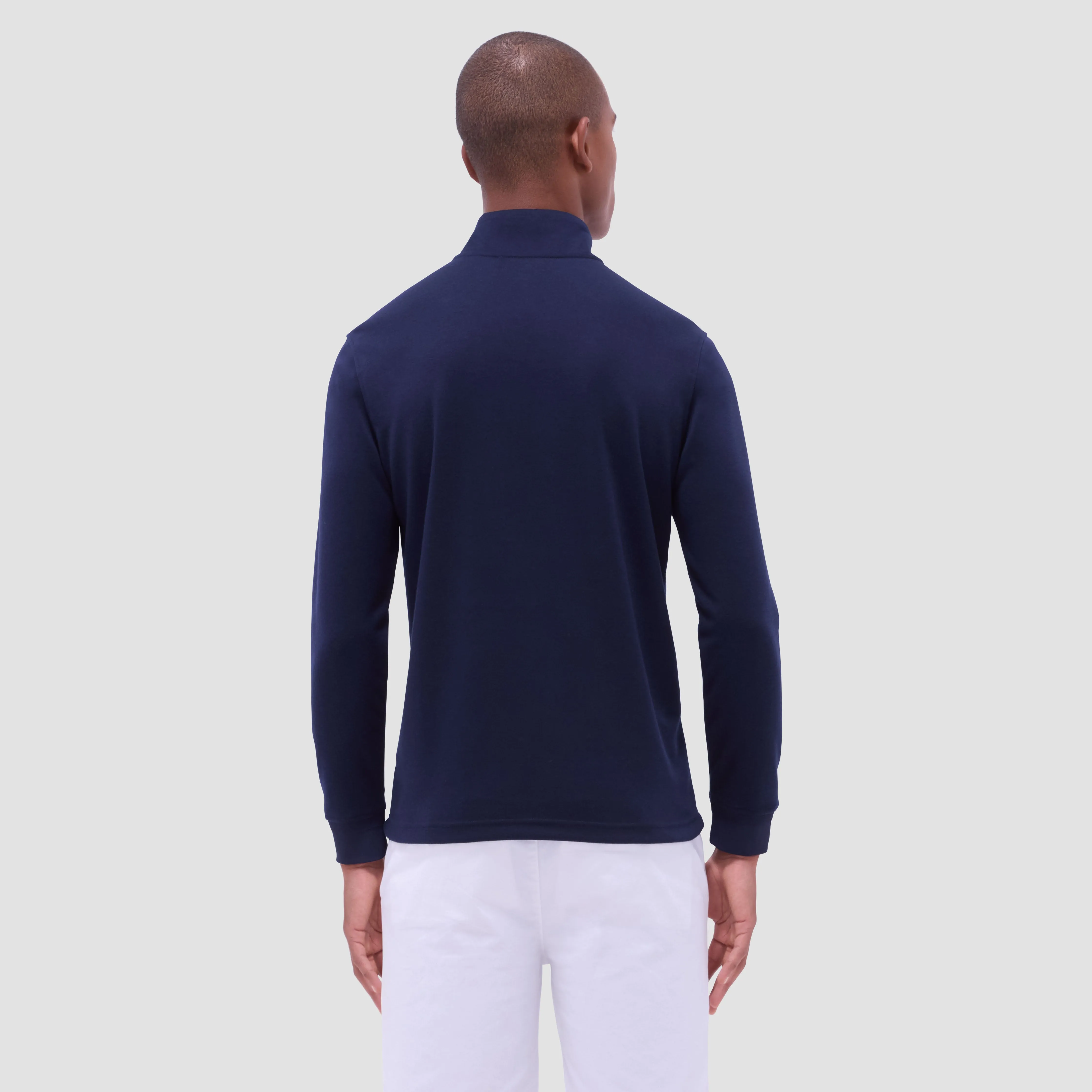 Diamond Quilt Performance Quarter-Zip Pullover sold by Bugatchi product image thumbnail 4