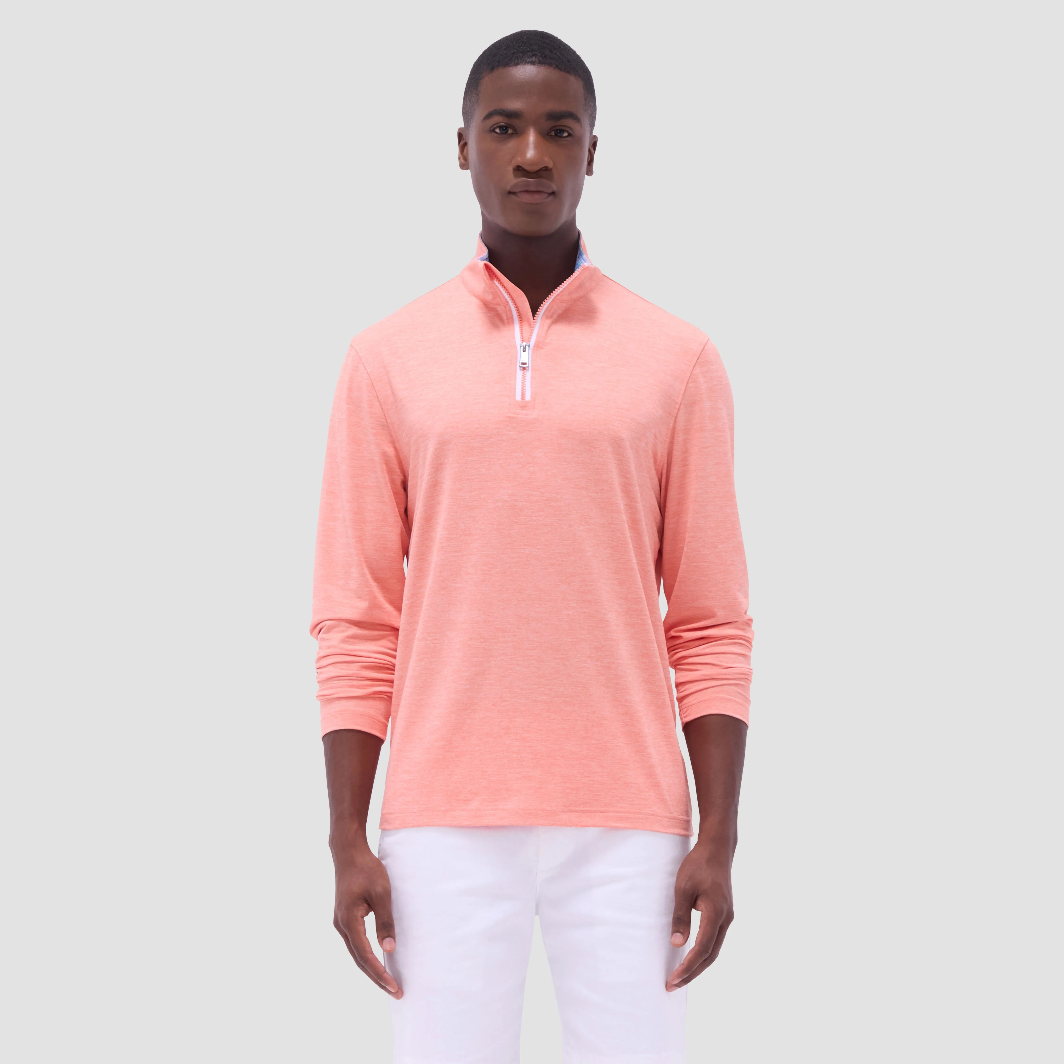 UV50 Performance Quarter-Zip Pullover sold by Bugatchi product image thumbnail 2