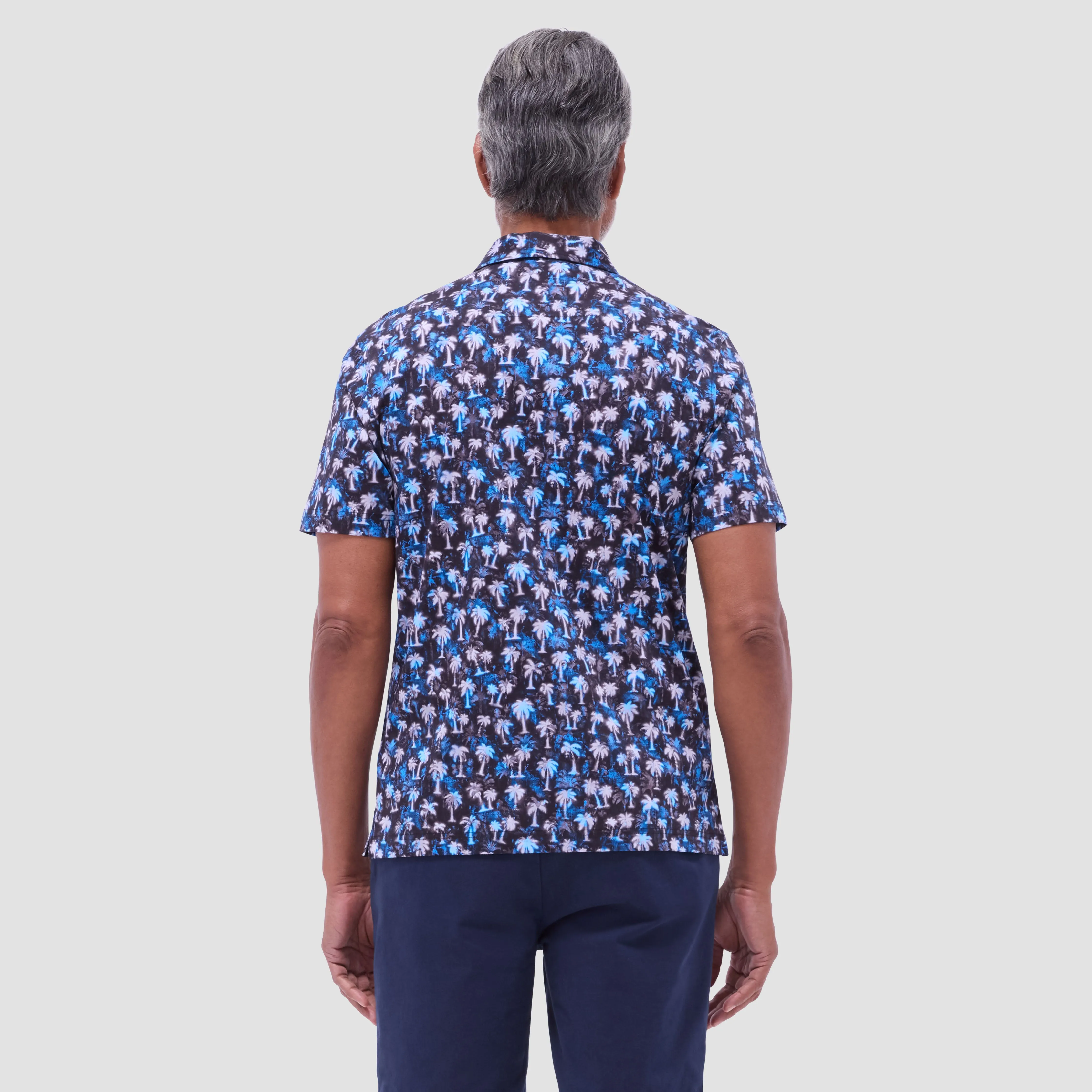 Hendrix Palm Tree Polo Shirt sold by Bugatchi product image thumbnail 4
