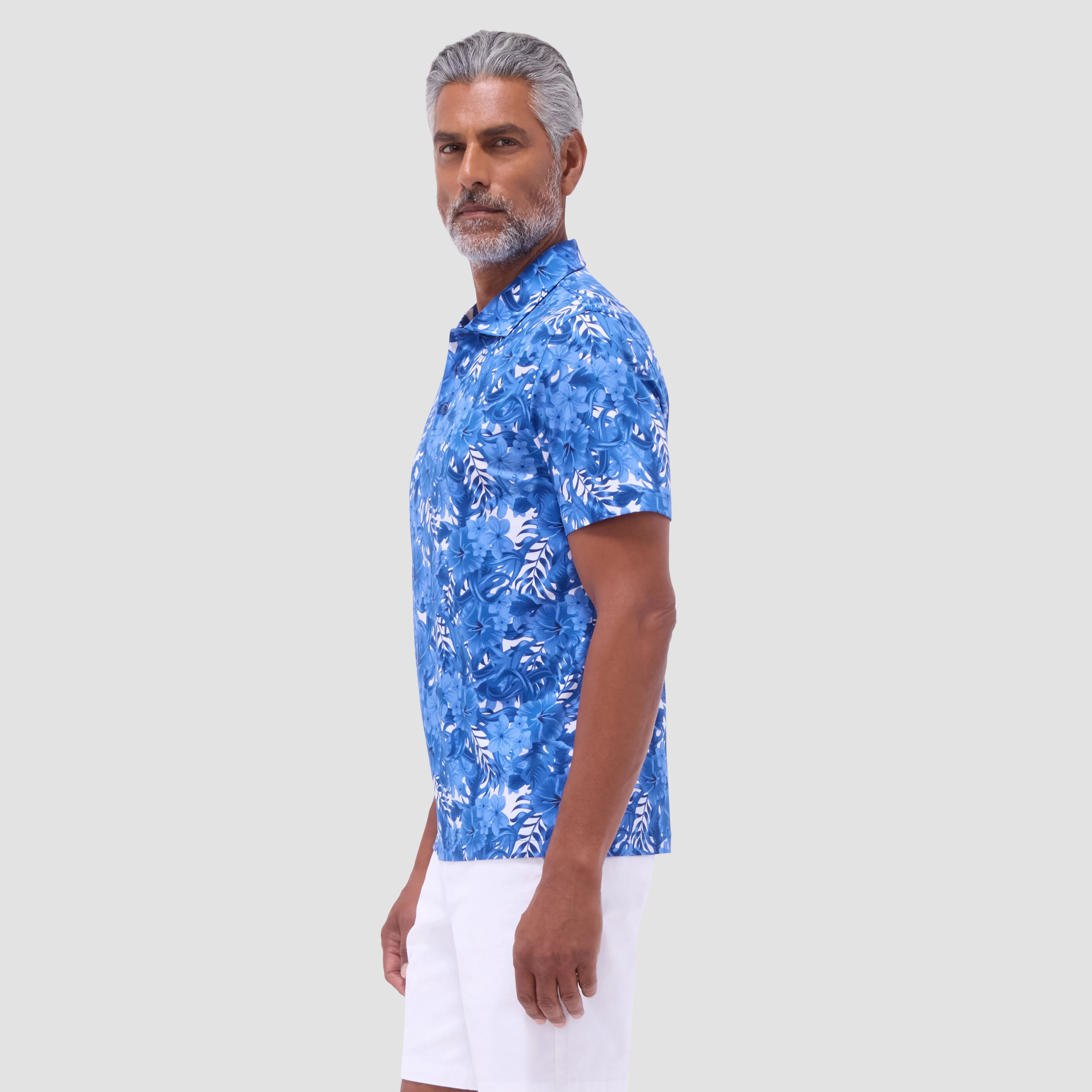 Hendrix Floral Polo Shirt sold by Bugatchi product image thumbnail 4