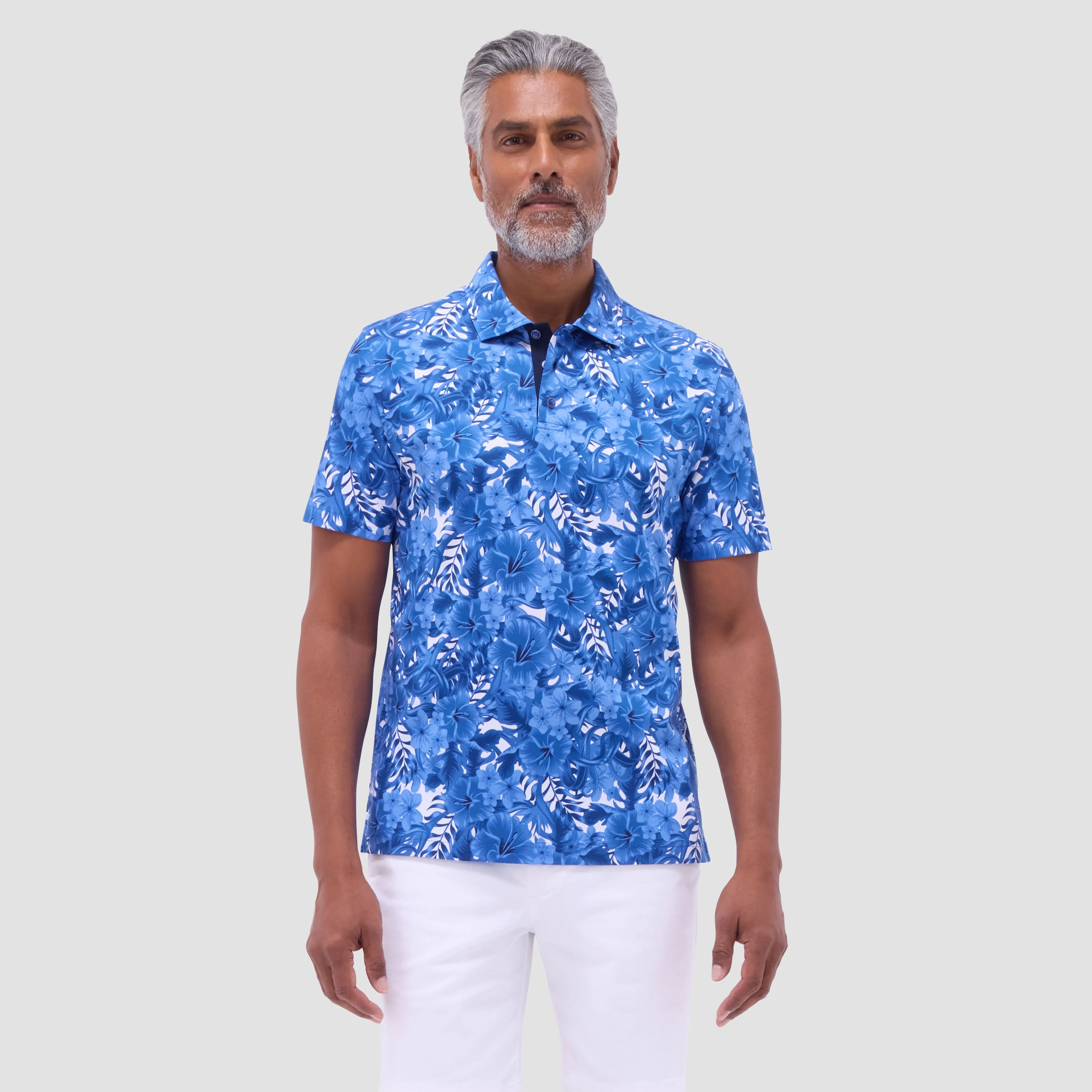 Hendrix Floral Polo Shirt sold by Bugatchi product image thumbnail 3