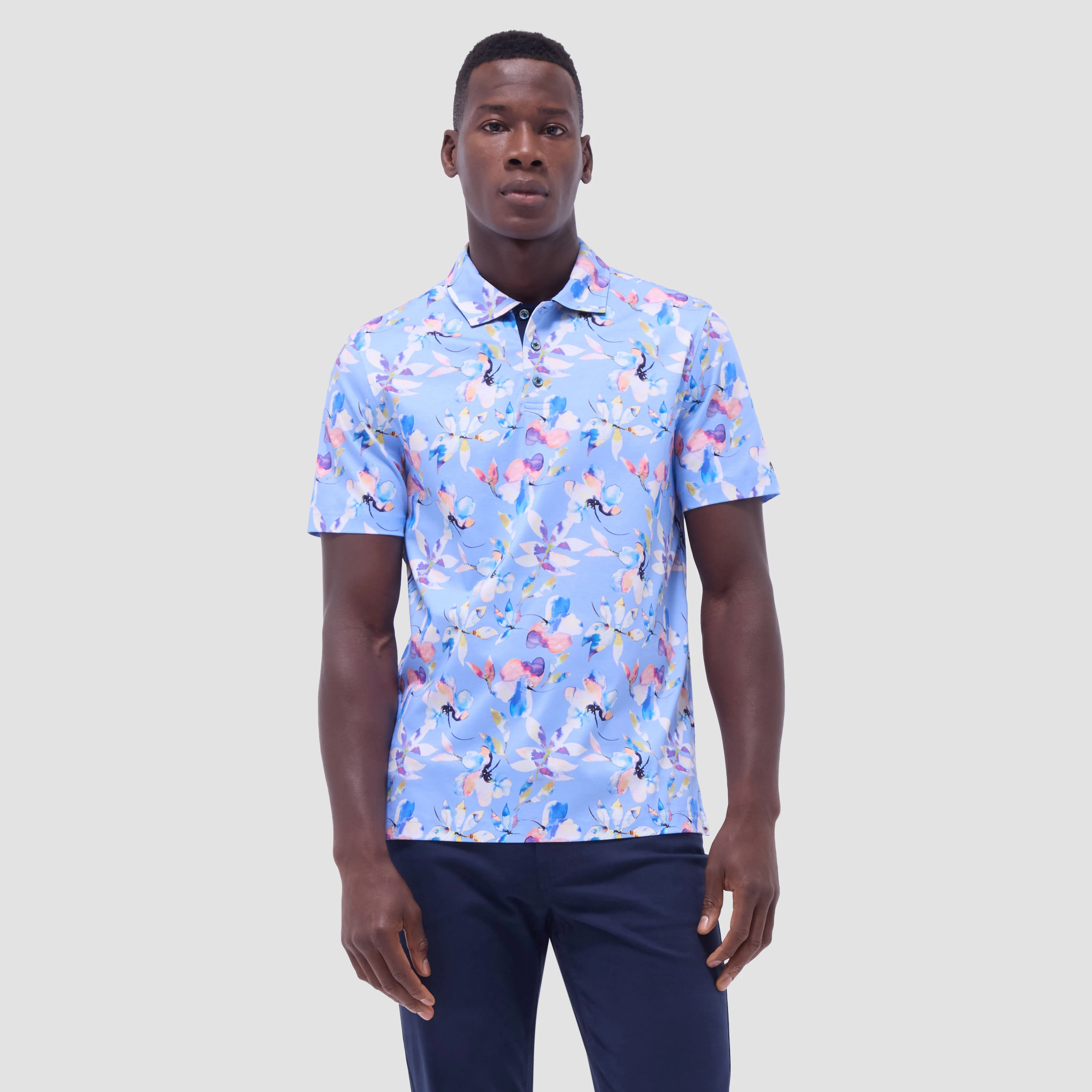 Hendrix Floral Polo Shirt sold by Bugatchi product image thumbnail 2