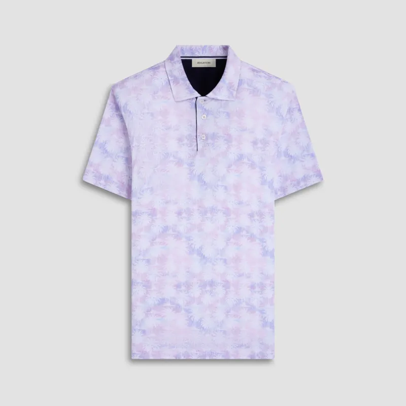 Hendrix Watercolor Palm Tree Polo Shirt sold by Bugatchi