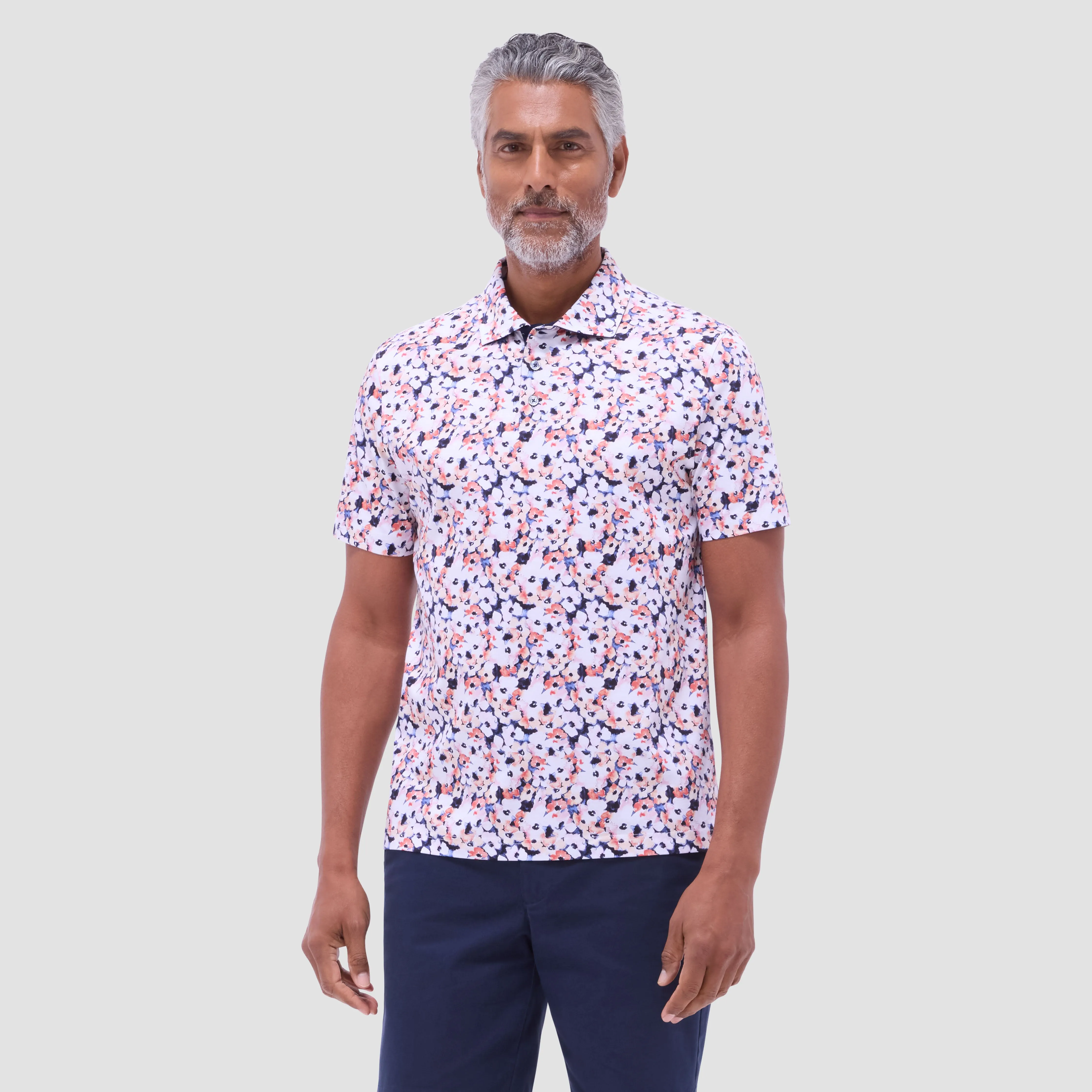 Hendrix Floral Polo Shirt sold by Bugatchi product image thumbnail 2