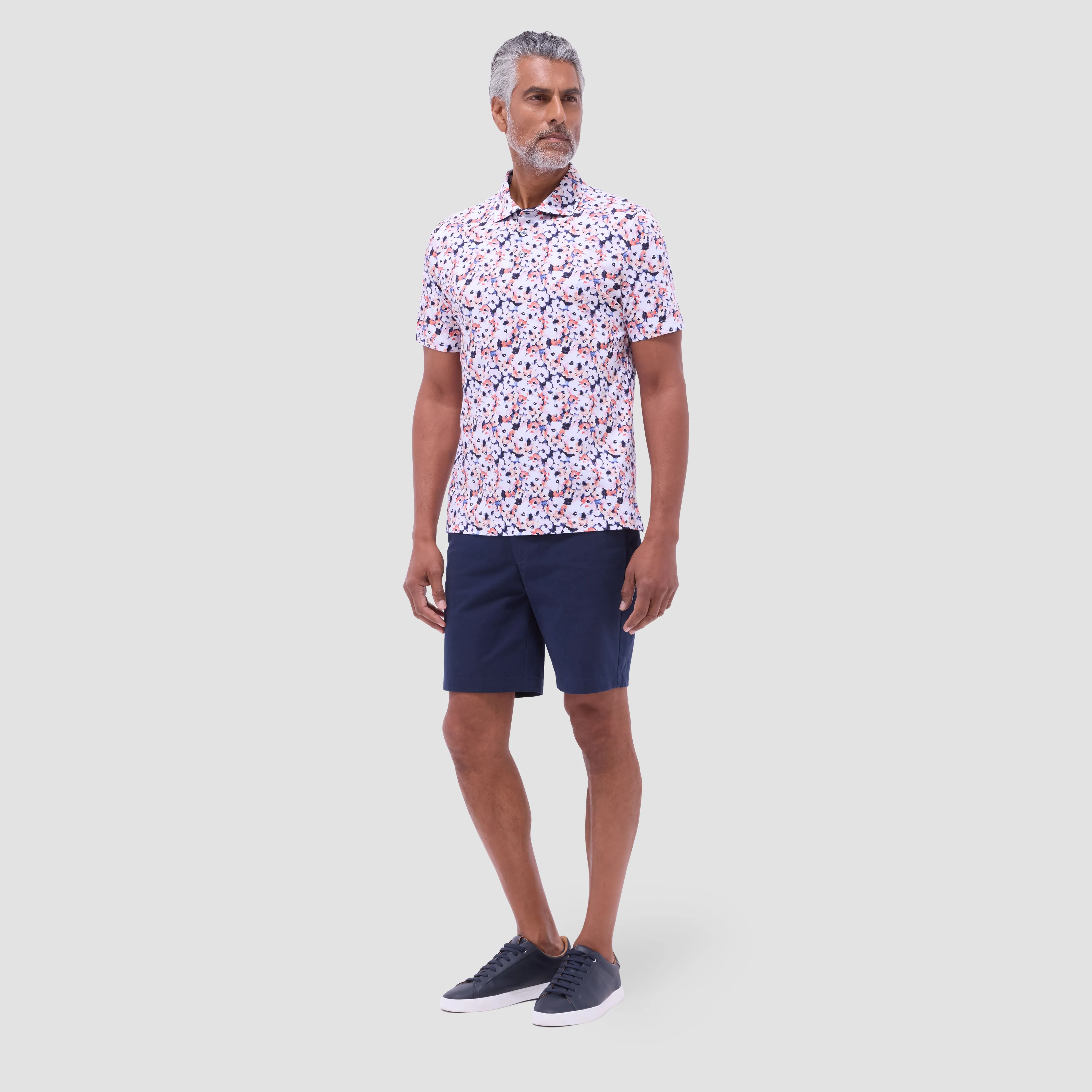 Hendrix Floral Polo Shirt sold by Bugatchi product image thumbnail 5