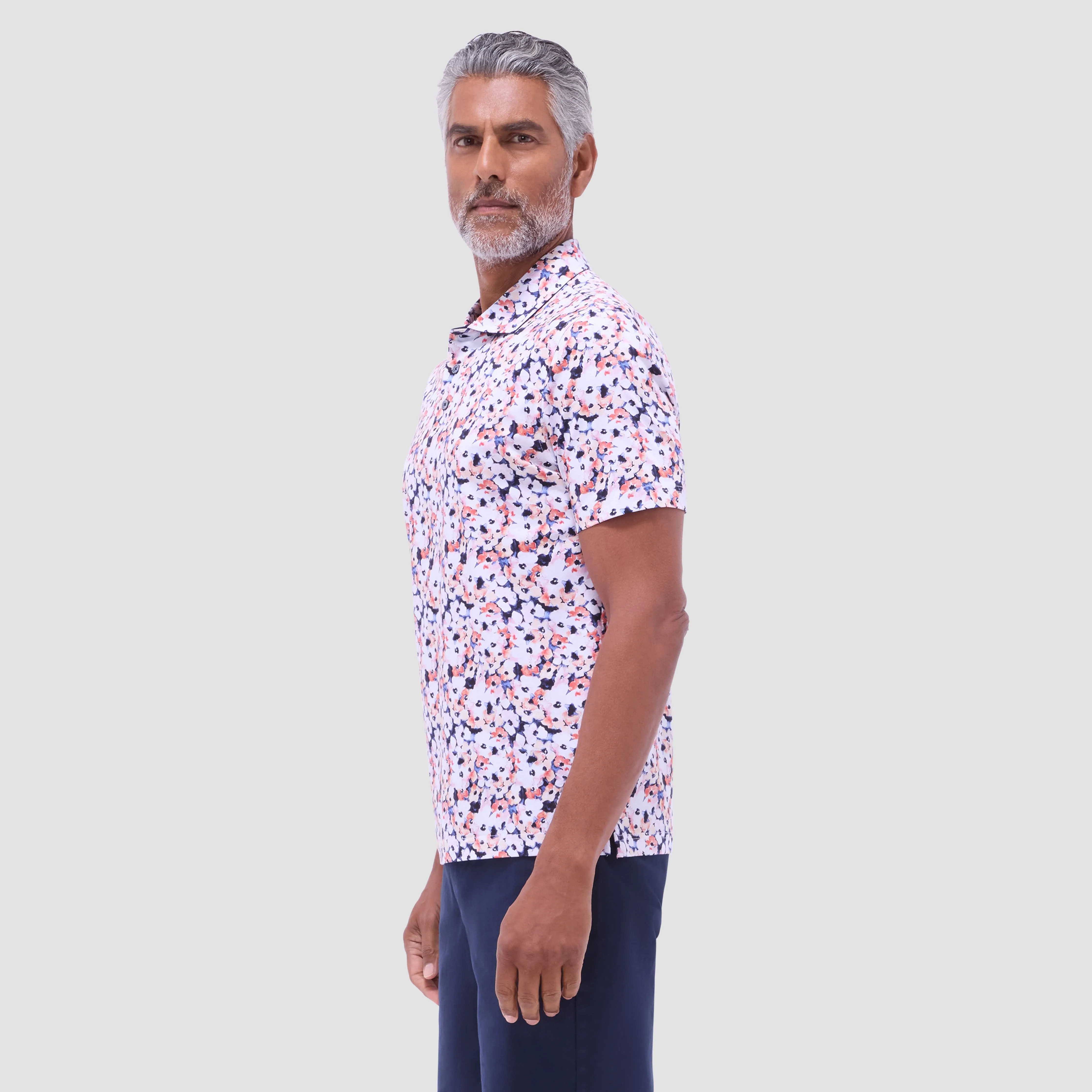 Hendrix Floral Polo Shirt sold by Bugatchi product image thumbnail 3