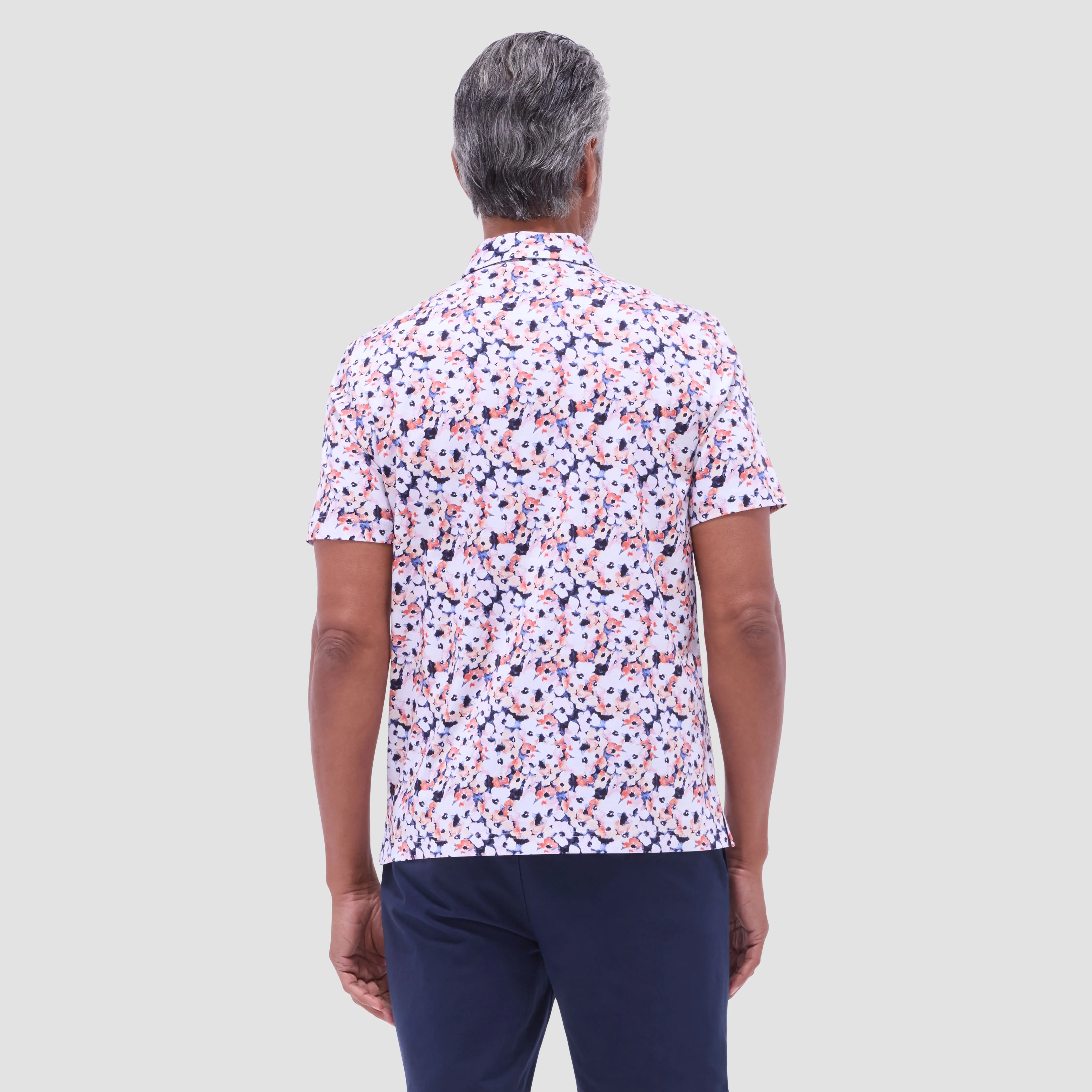 Hendrix Floral Polo Shirt sold by Bugatchi product image thumbnail 4