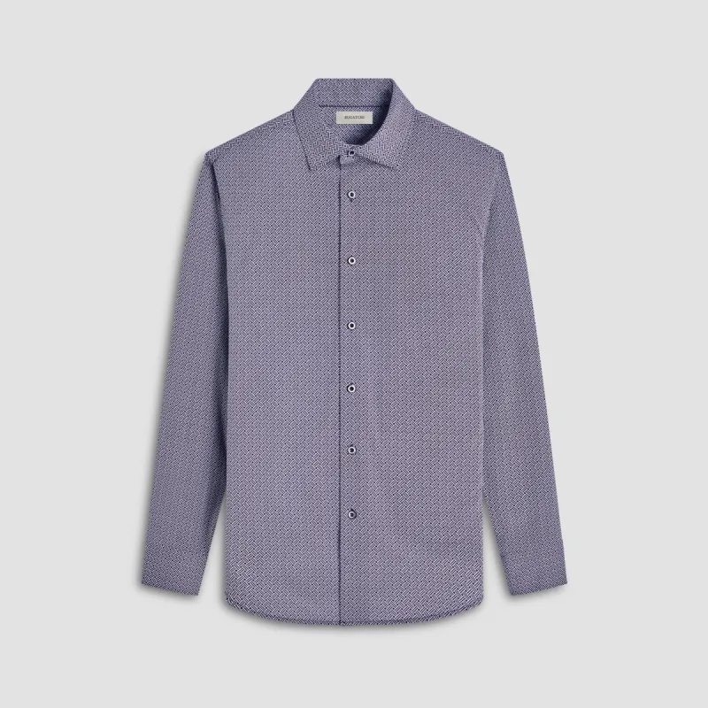 James Basketweave OoohCotton Shirt sold by Bugatchi