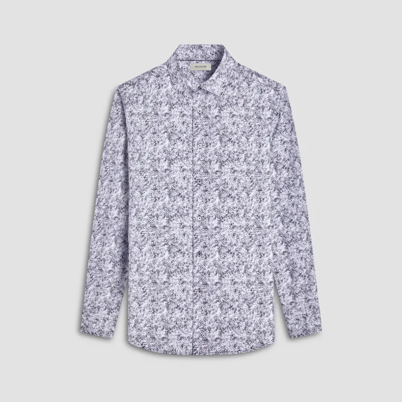 James Leaf Print OoohCotton Shirt sold by Bugatchi