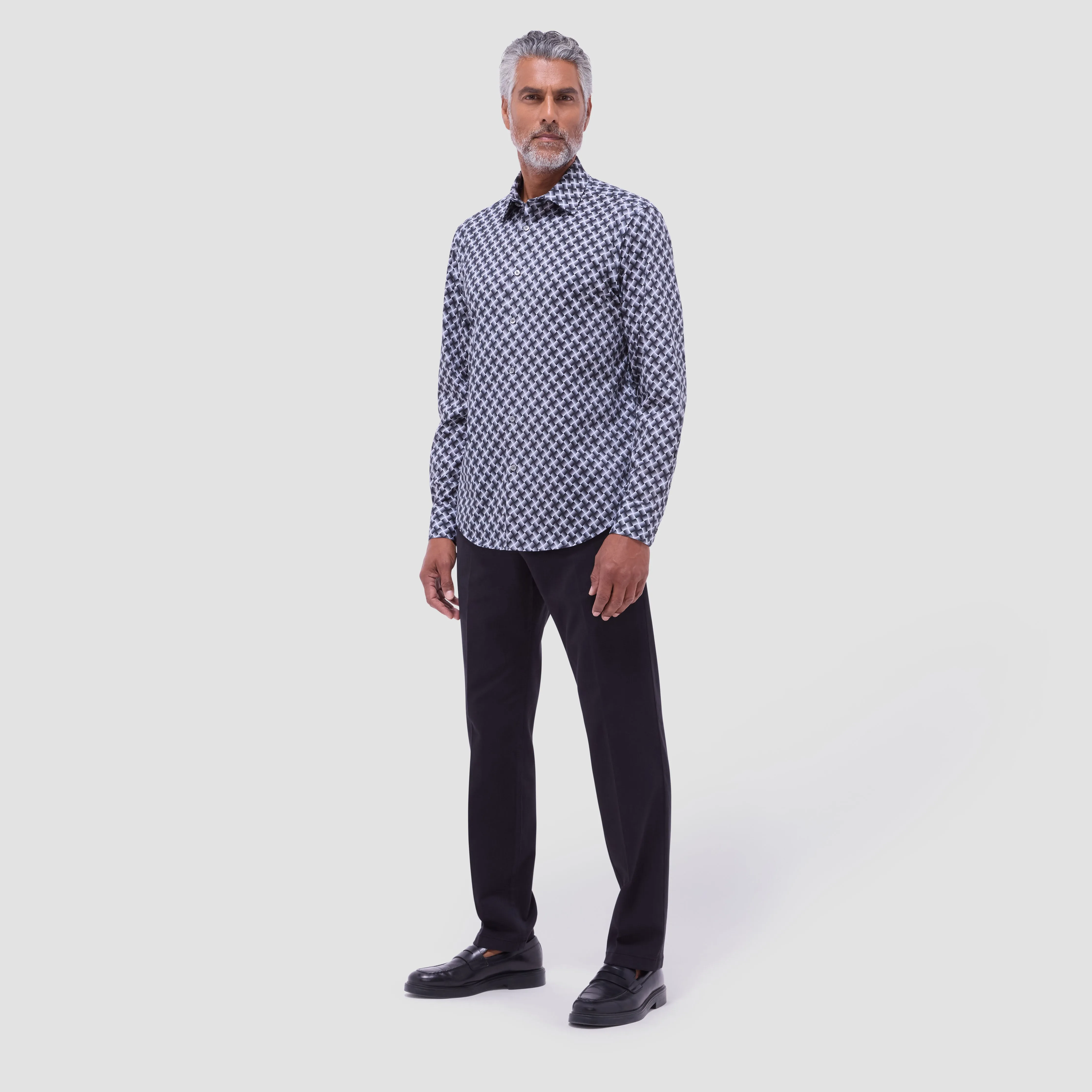James Basketweave OoohCotton Shirt sold by Bugatchi product image thumbnail 5