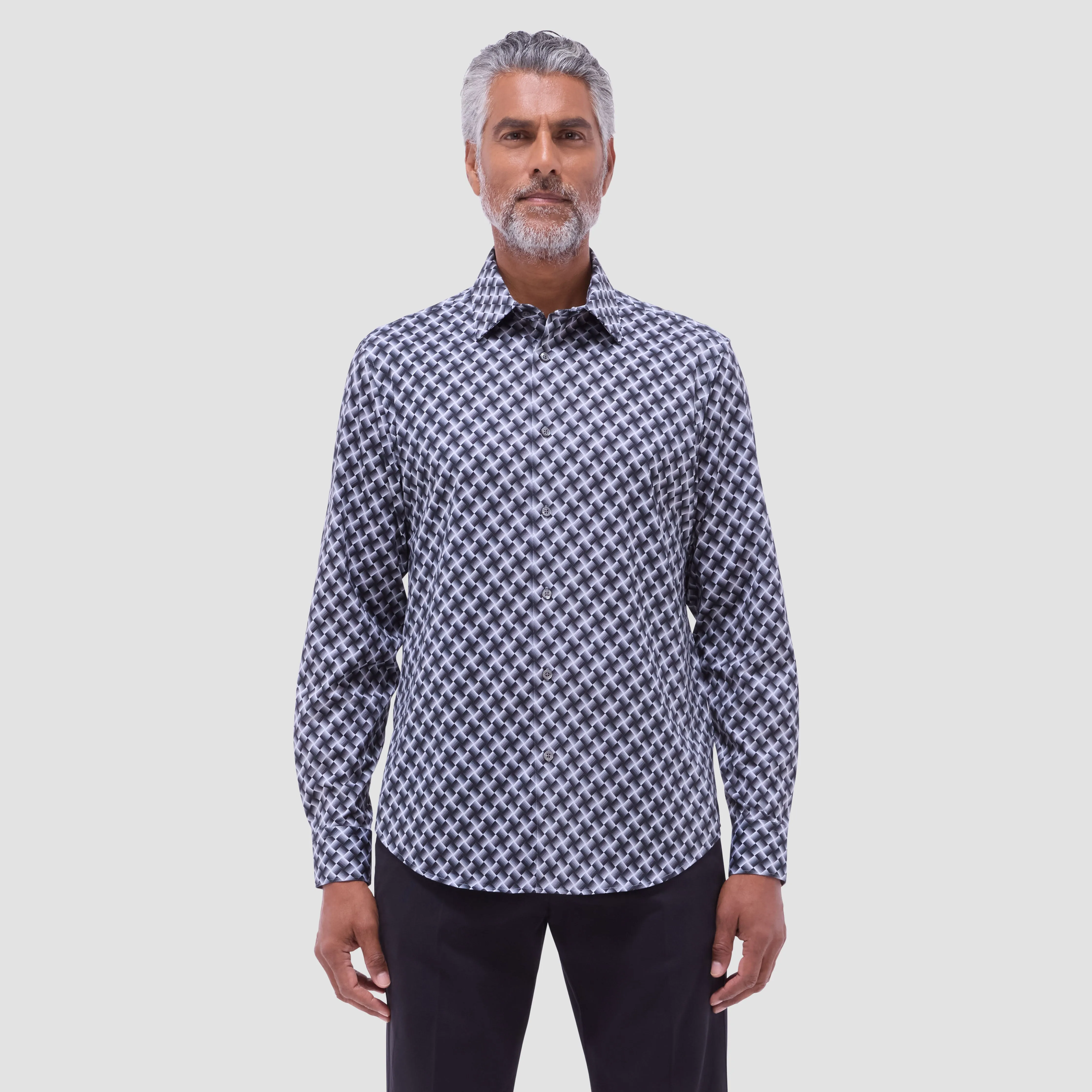 James Basketweave OoohCotton Shirt sold by Bugatchi product image thumbnail 2