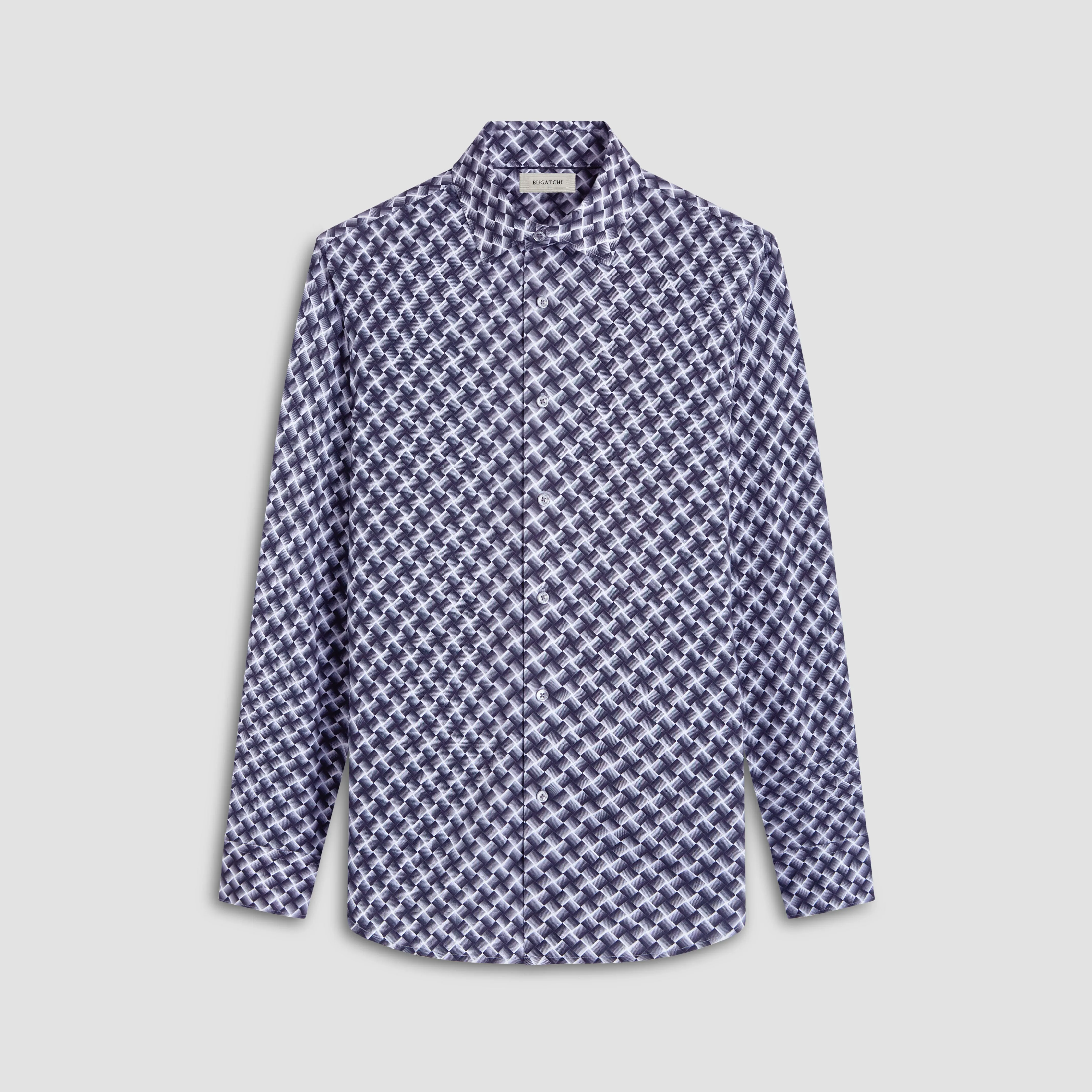 James Basketweave OoohCotton Shirt sold by Bugatchi