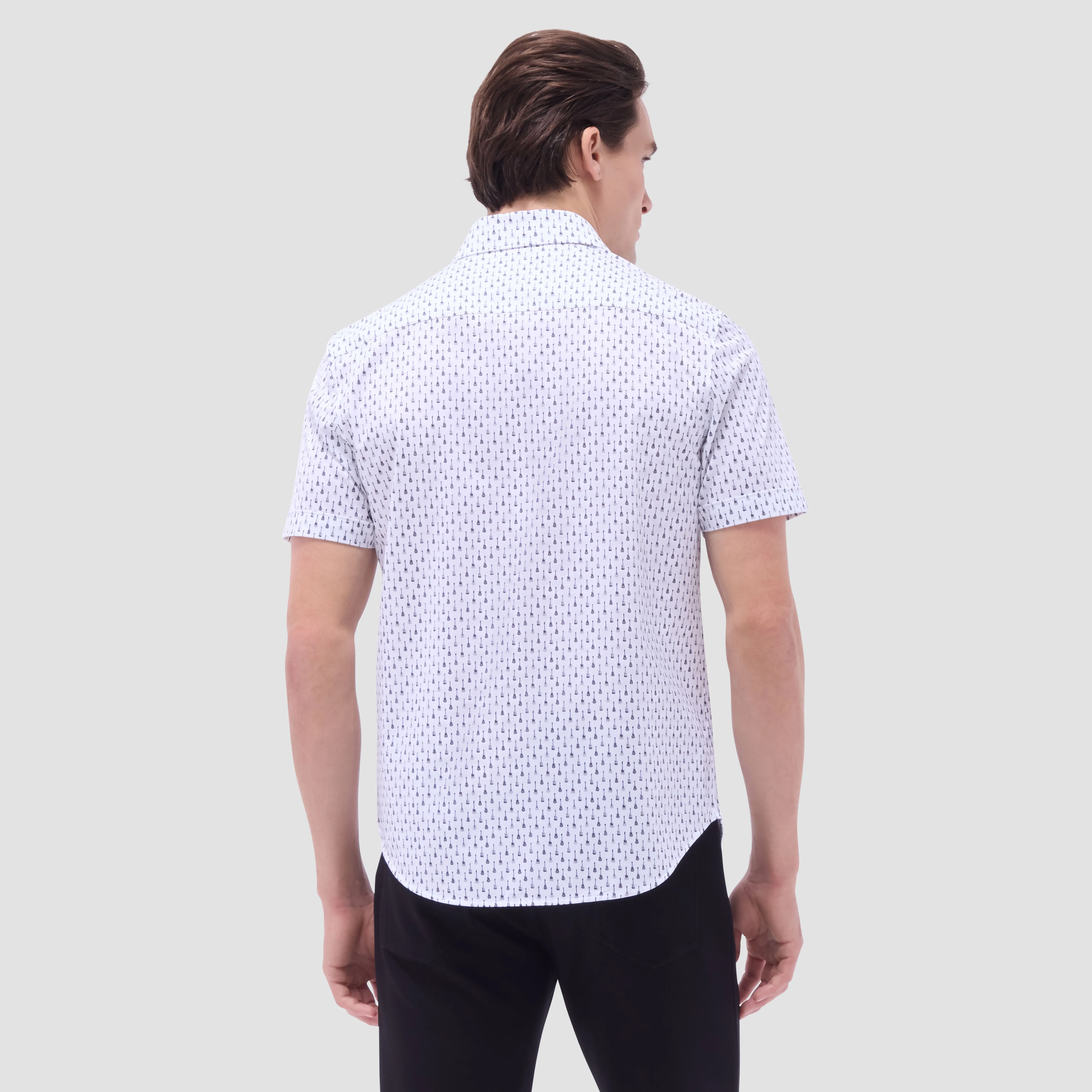 Miles Guitar OoohCotton Short-Sleeve Shirt sold by Bugatchi product image thumbnail 4