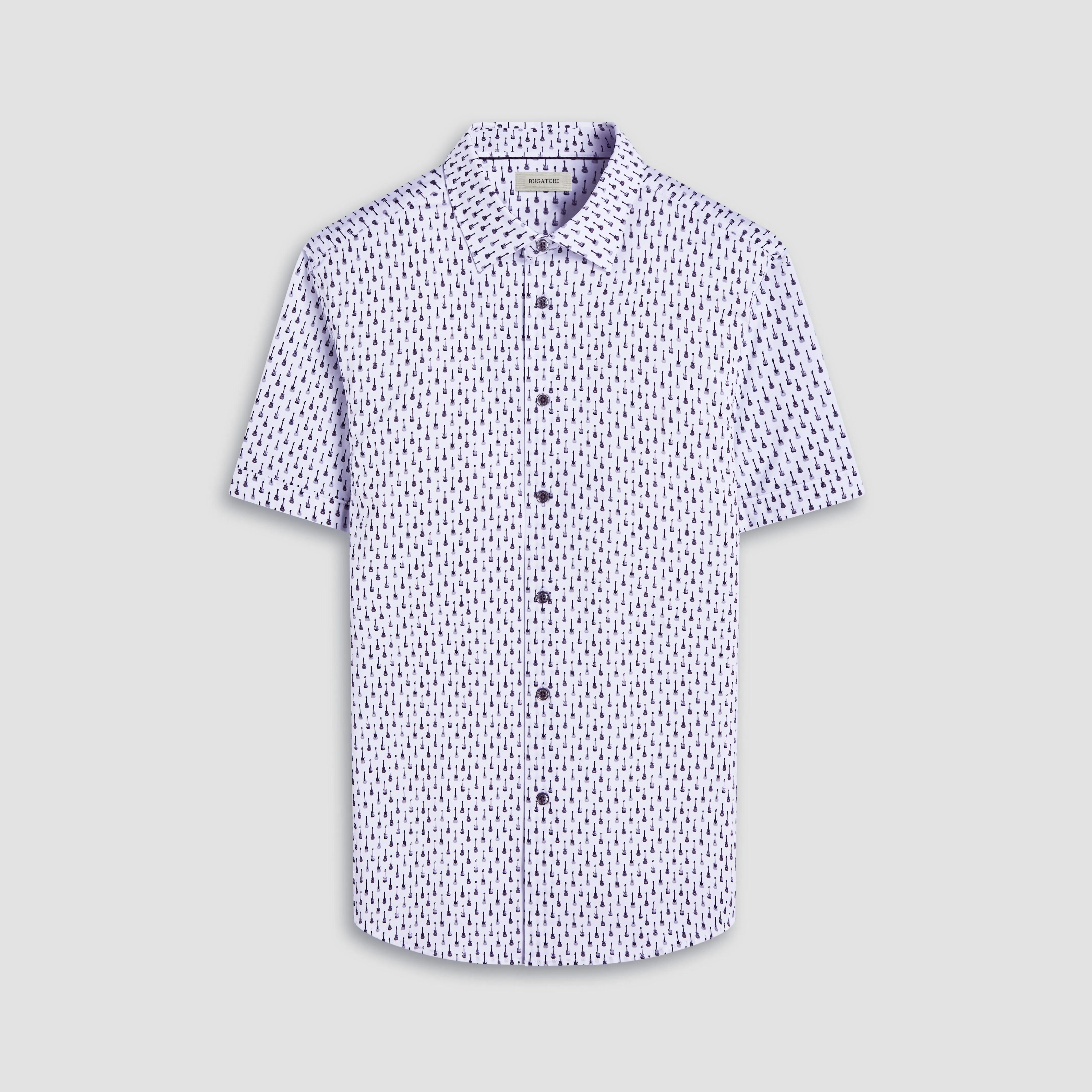 Miles Guitar OoohCotton Short-Sleeve Shirt sold by Bugatchi