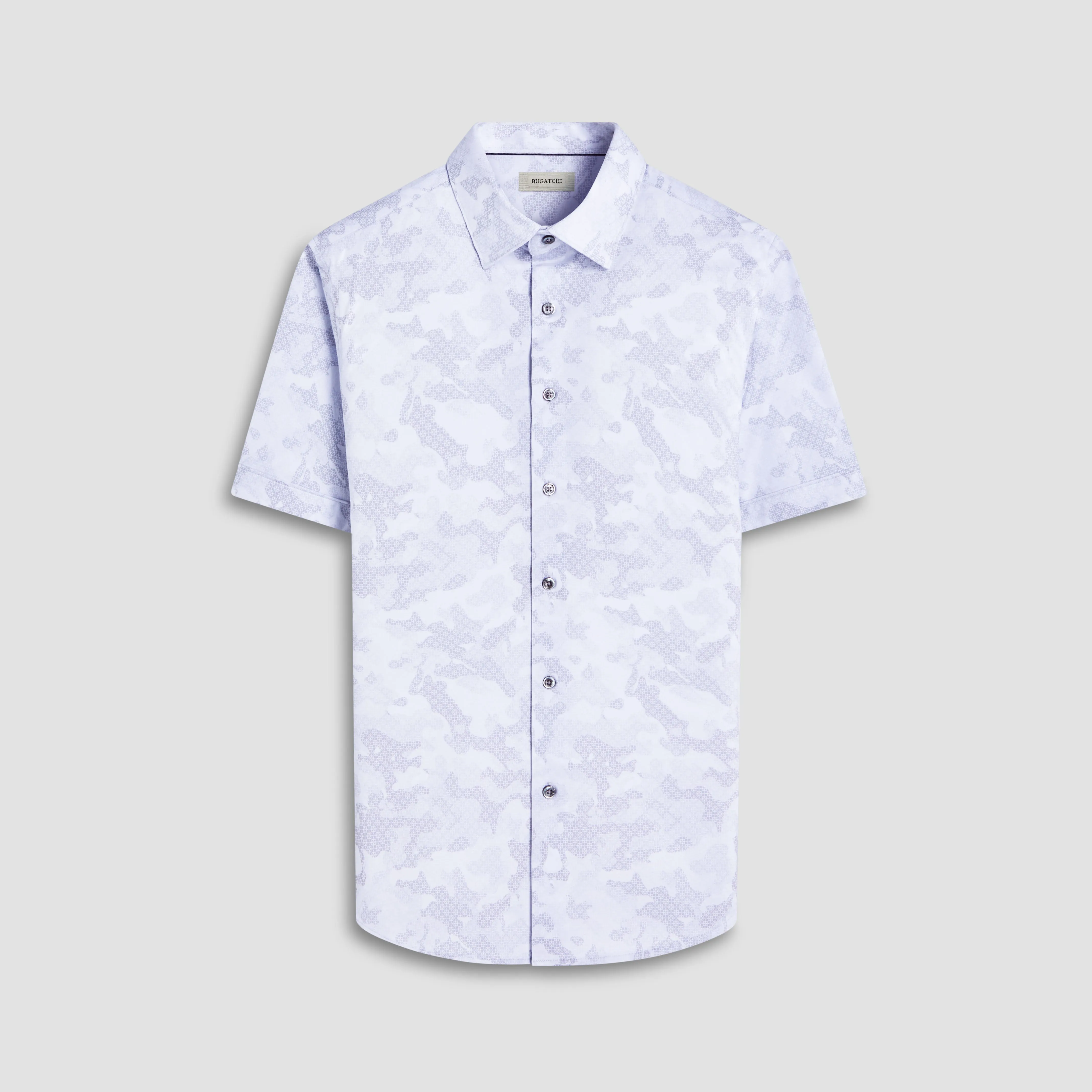 Miles Abstract OoohCotton Short-Sleeve Shirt sold by Bugatchi