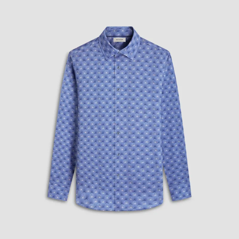 James Leaf Print OoohCotton Shirt sold by Bugatchi