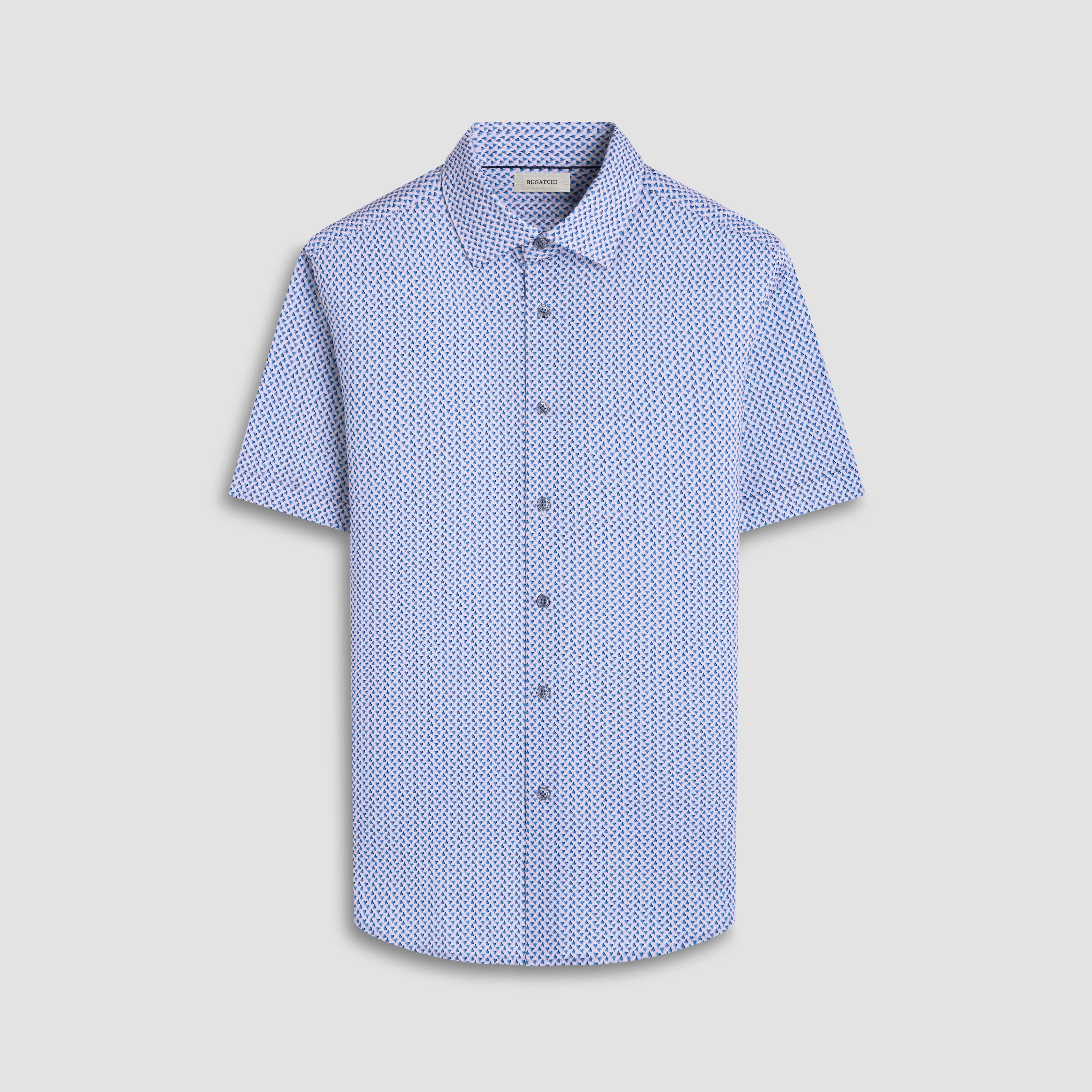 Miles Heart OoohCotton Short-Sleeve Shirt sold by Bugatchi