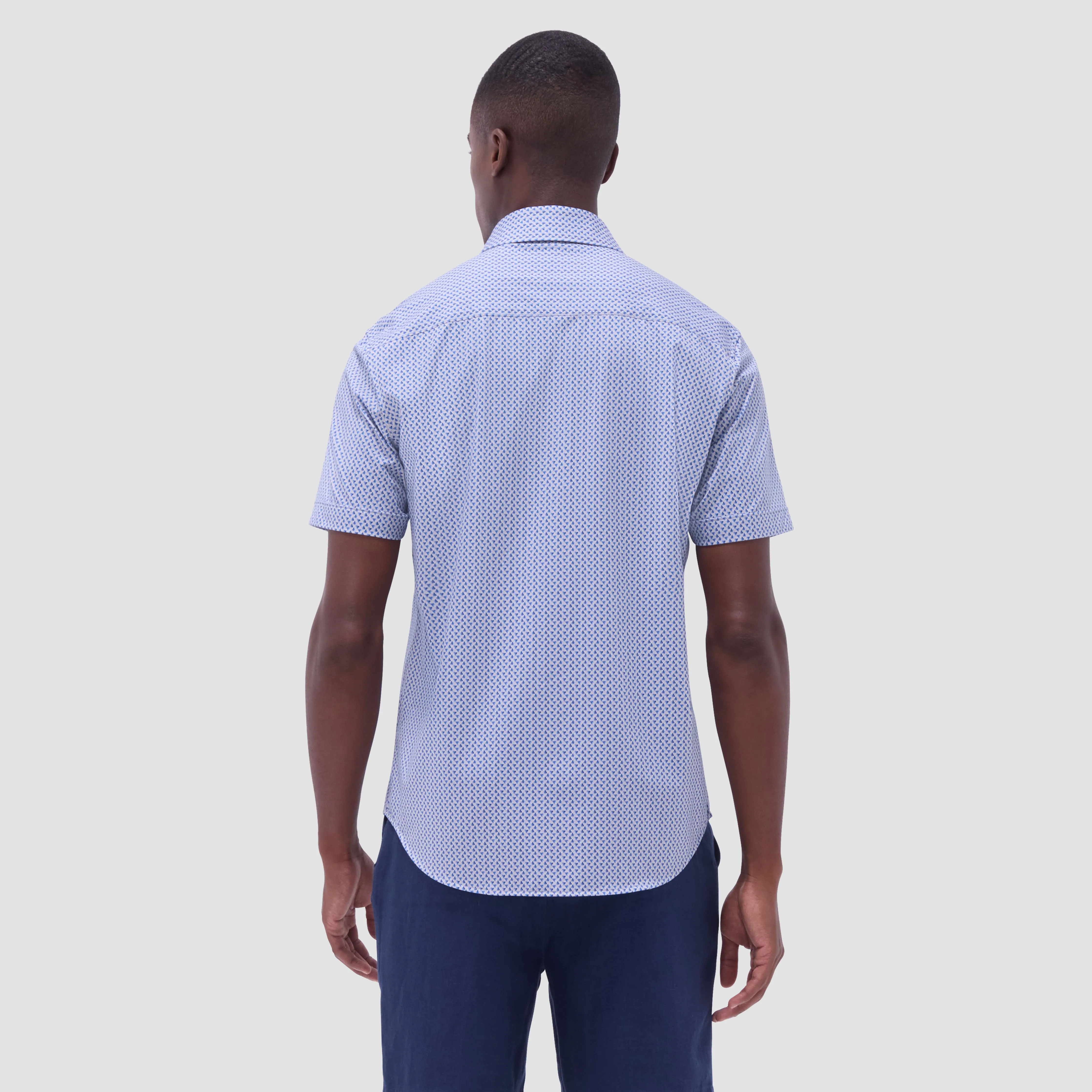 Miles Heart OoohCotton Short-Sleeve Shirt sold by Bugatchi product image thumbnail 4