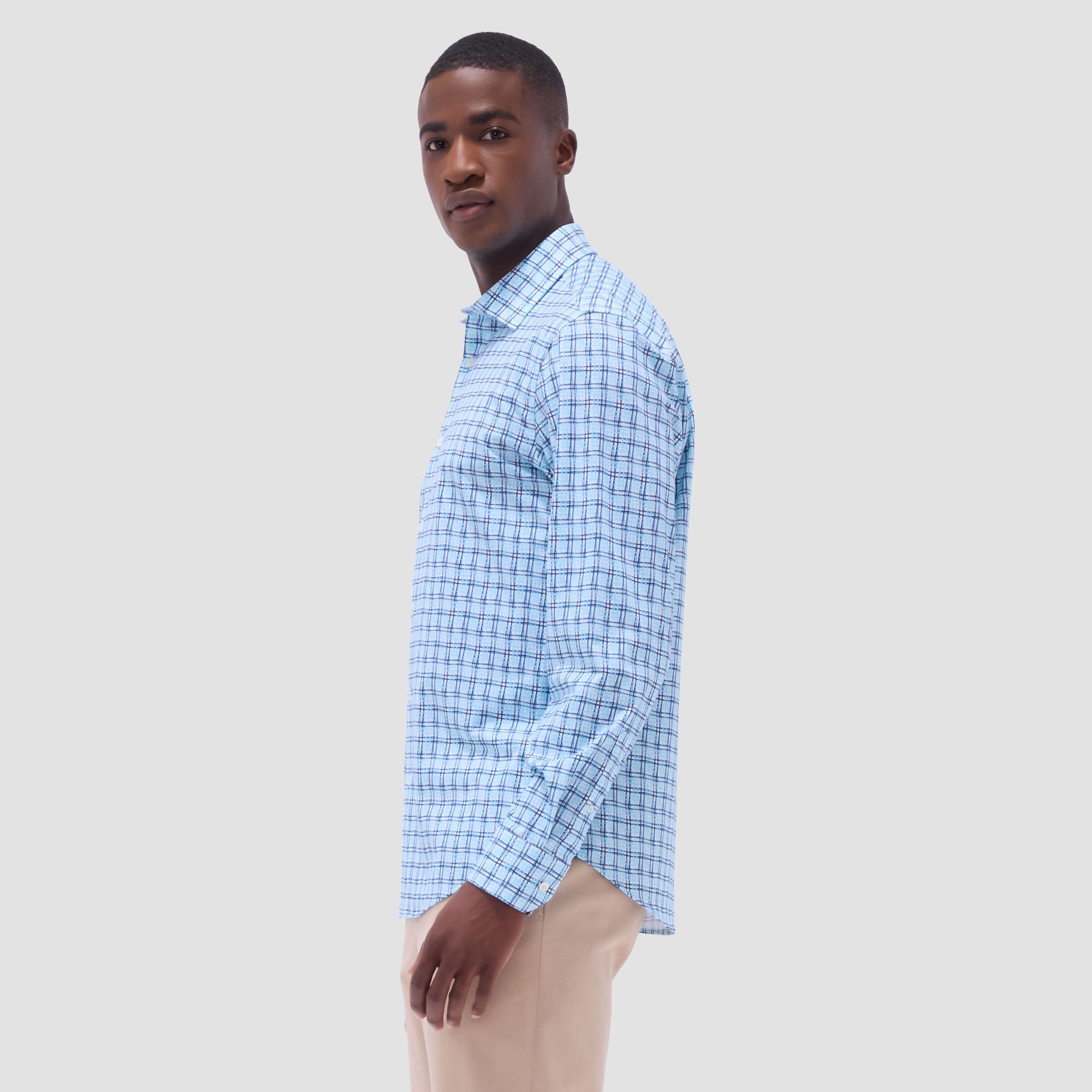 James Windowpane OoohCotton Shirt sold by Bugatchi product image thumbnail 3