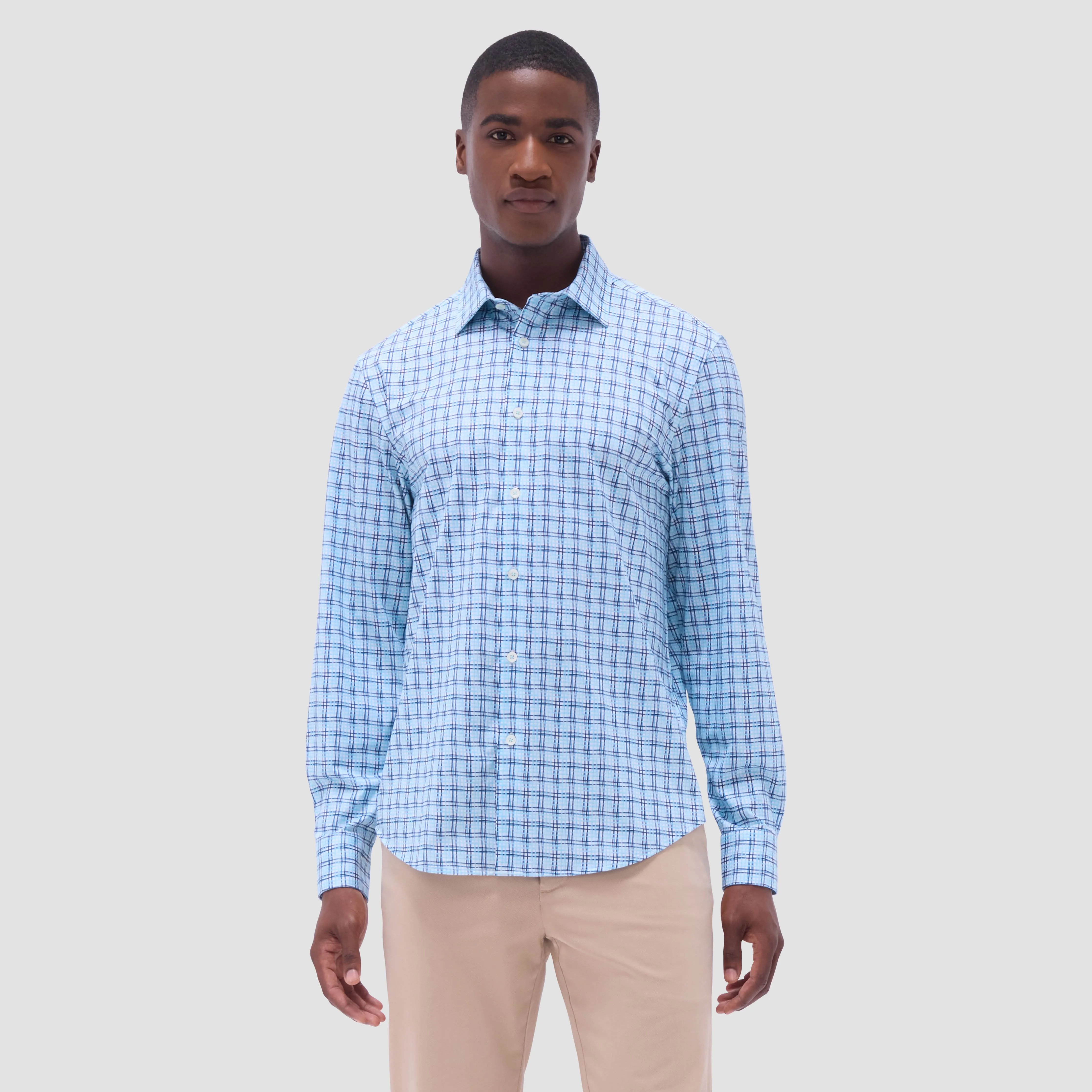 James Windowpane OoohCotton Shirt sold by Bugatchi product image thumbnail 2