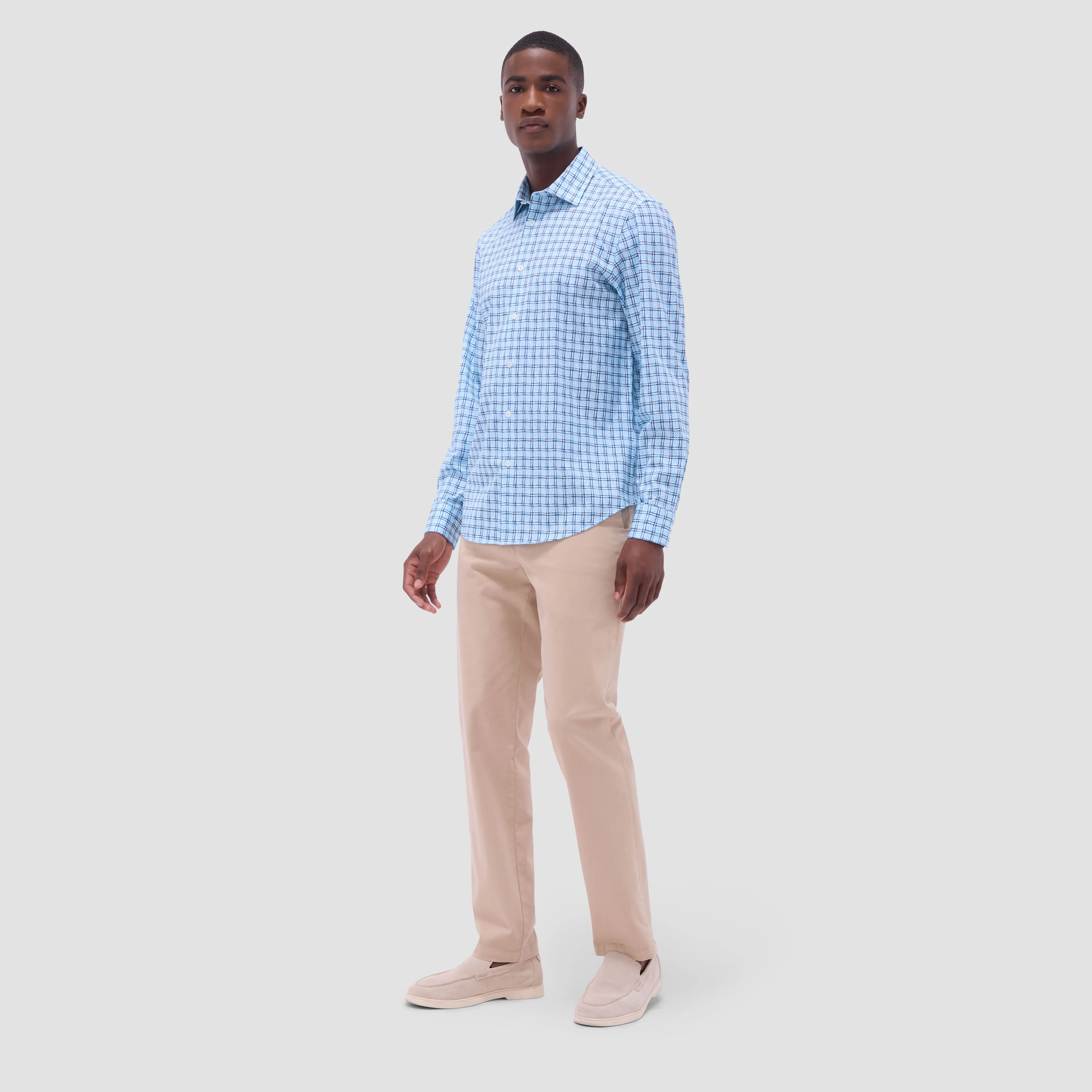 James Windowpane OoohCotton Shirt sold by Bugatchi product image thumbnail 5