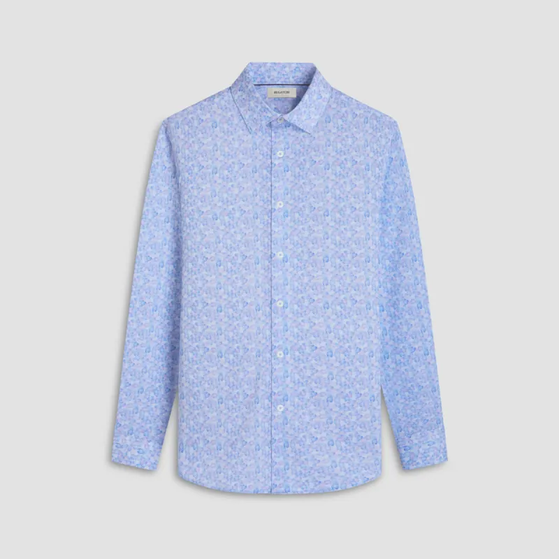 James Leaf Print OoohCotton Shirt sold by Bugatchi