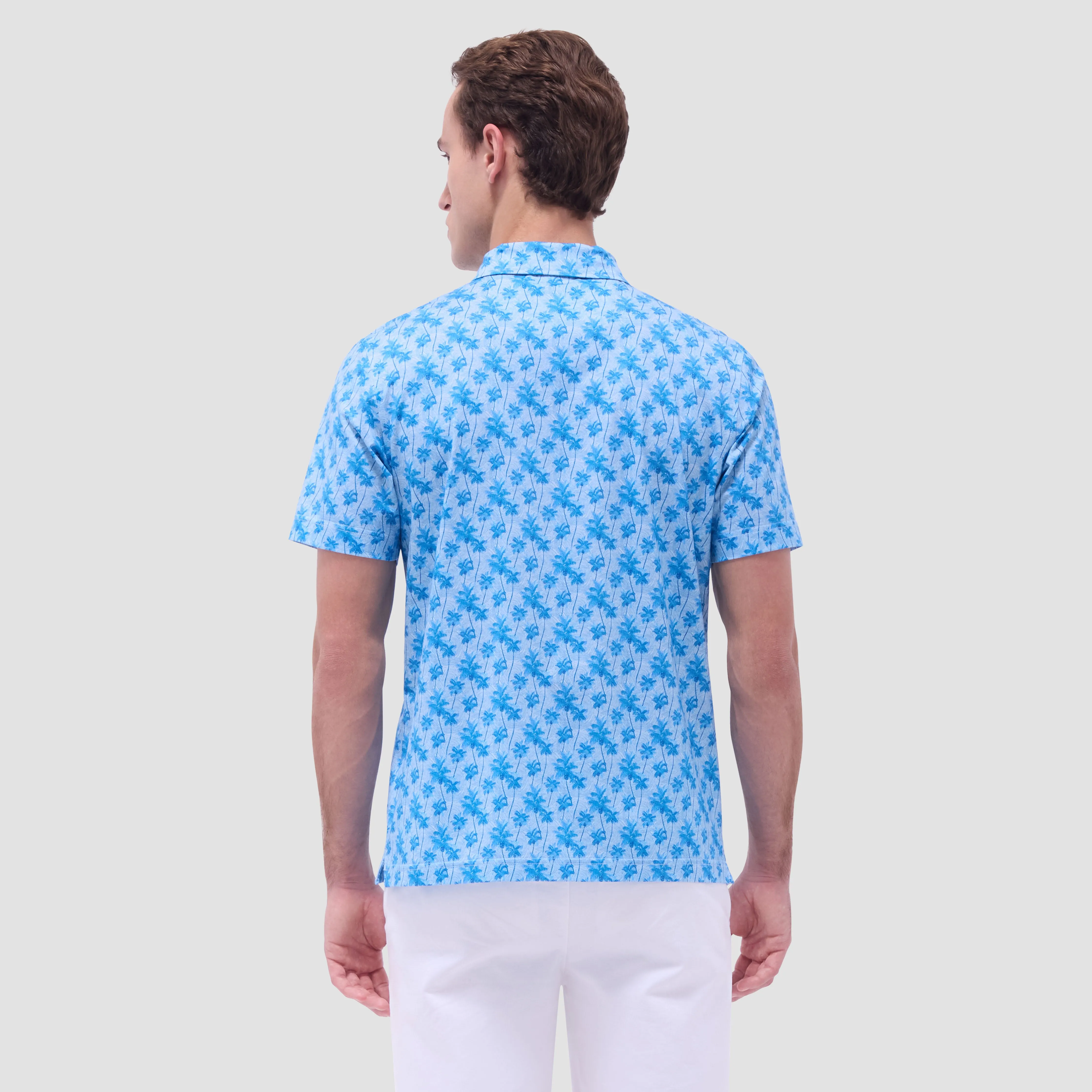 Victor Palm Tree OoohCotton Polo Shirt sold by Bugatchi product image thumbnail 4