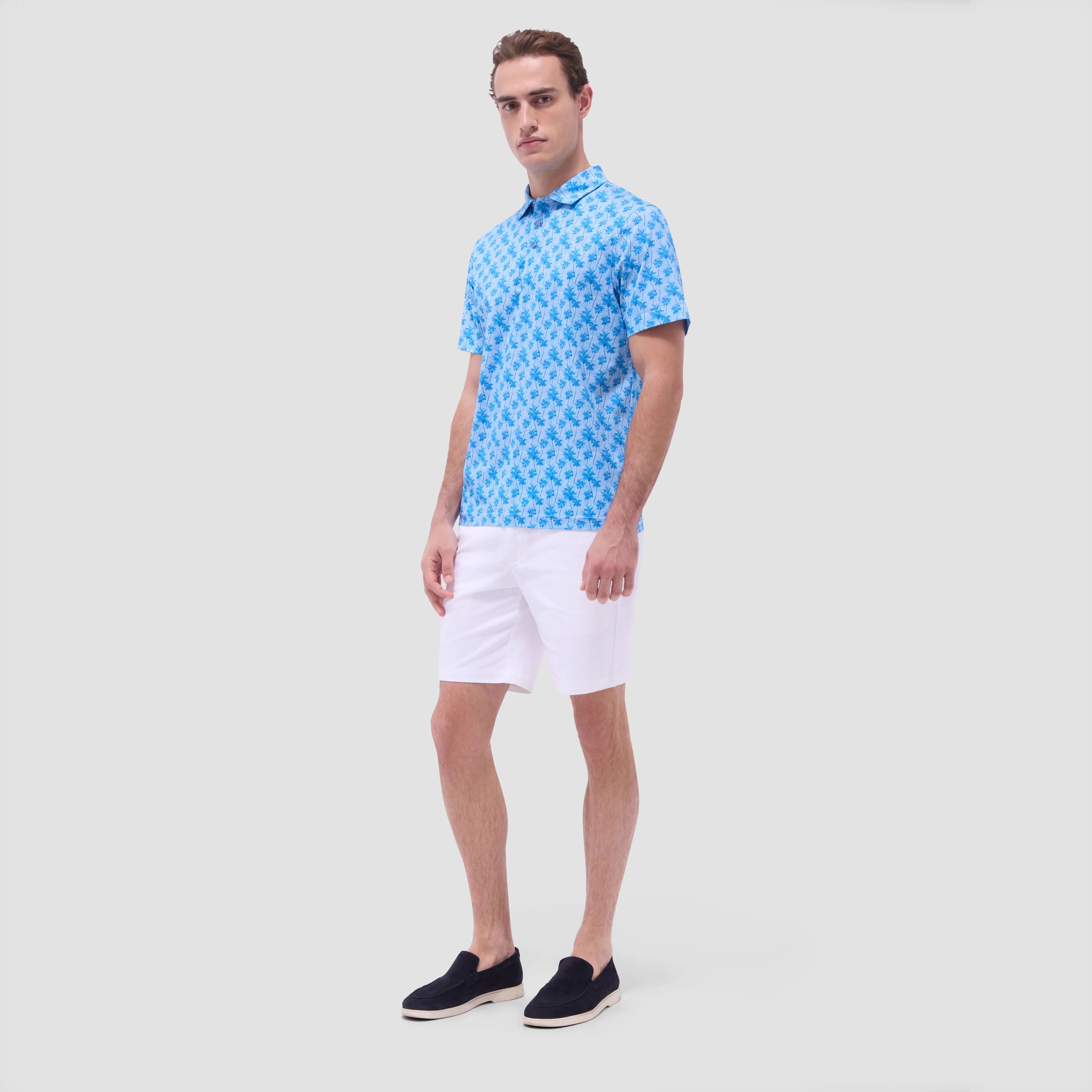 Victor Palm Tree OoohCotton Polo Shirt sold by Bugatchi product image thumbnail 5