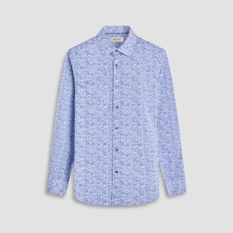 James Striped Abstract OoohCotton Shirt sold by Bugatchi