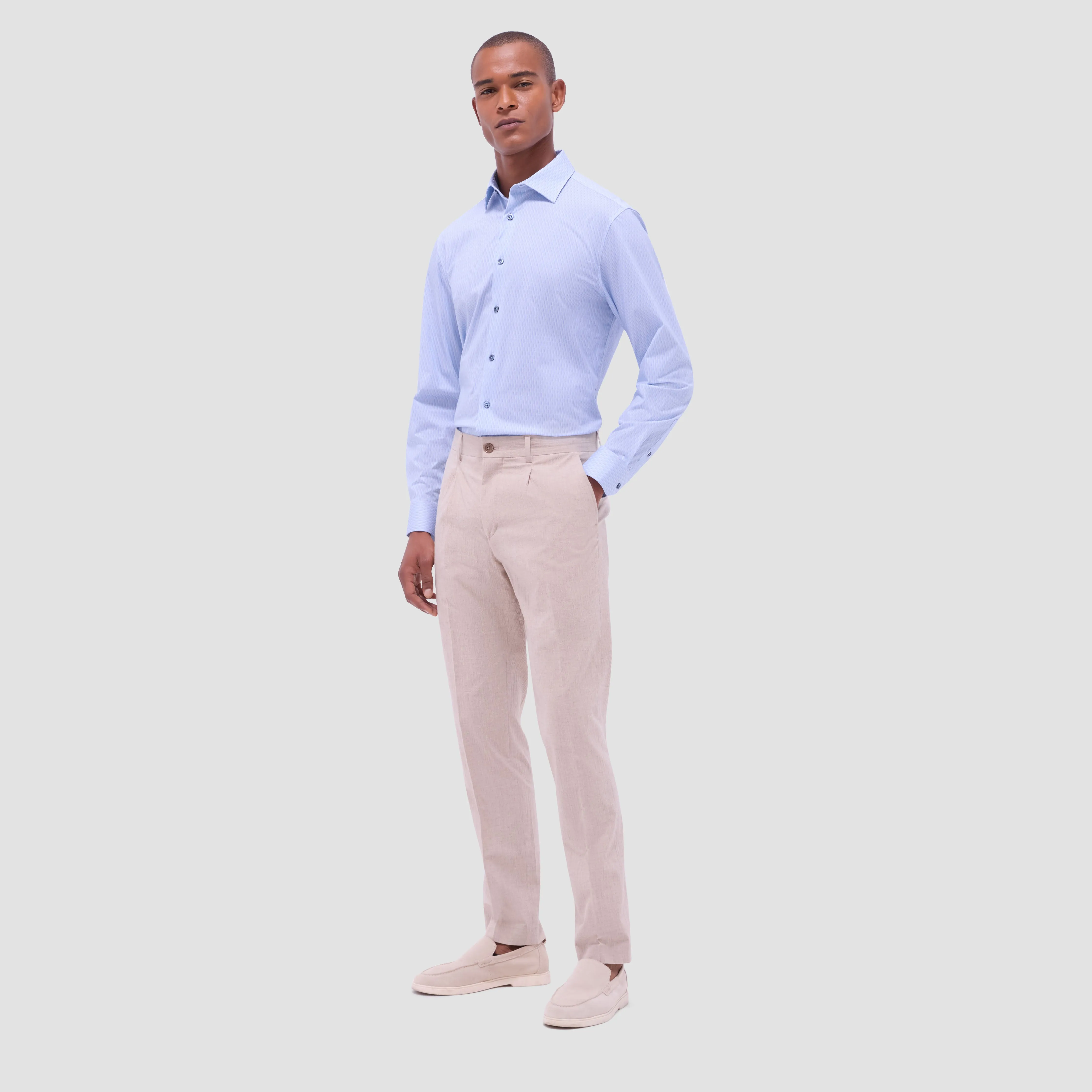 James Honeycomb OoohCotton Shirt sold by Bugatchi product image thumbnail 5