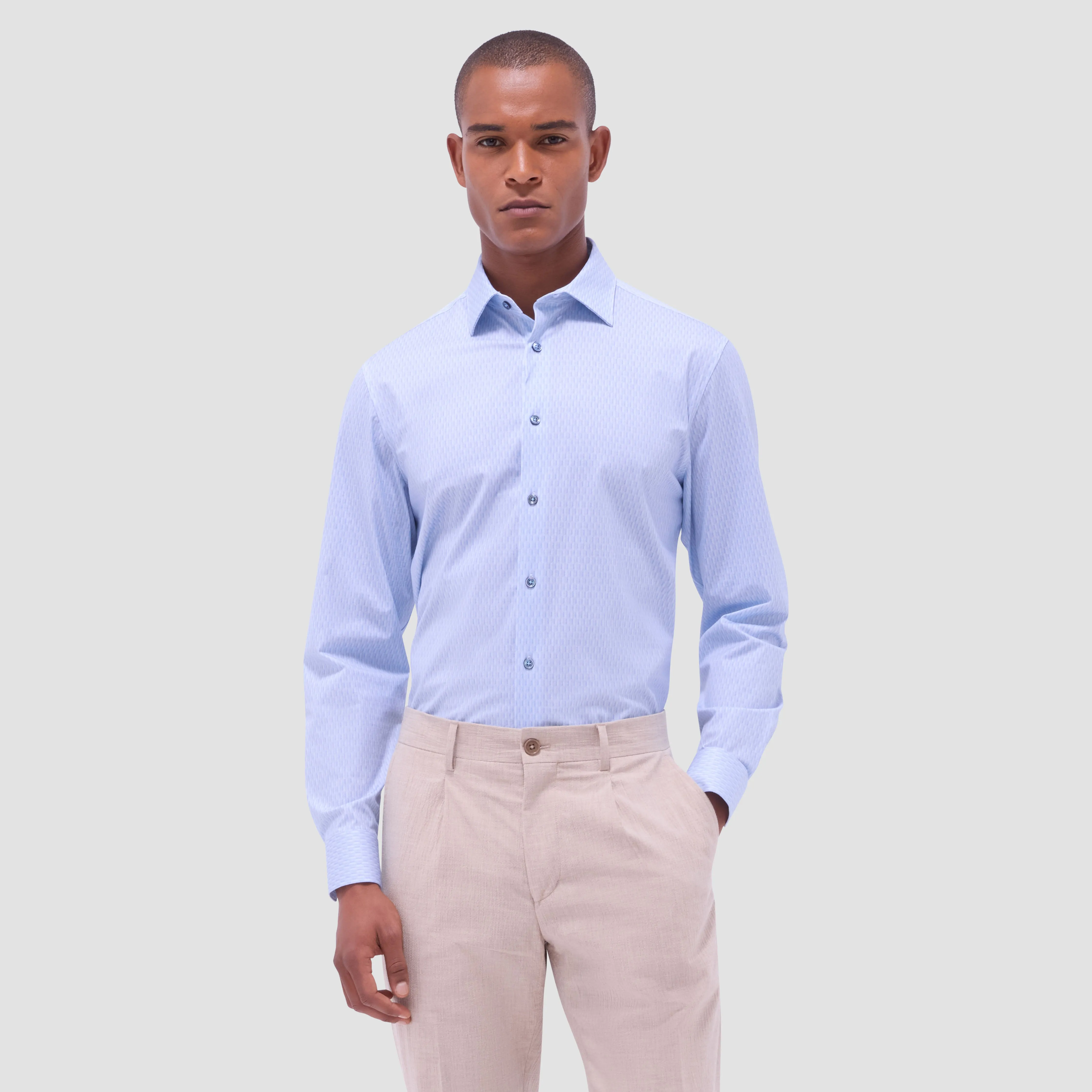 James Honeycomb OoohCotton Shirt sold by Bugatchi product image thumbnail 2
