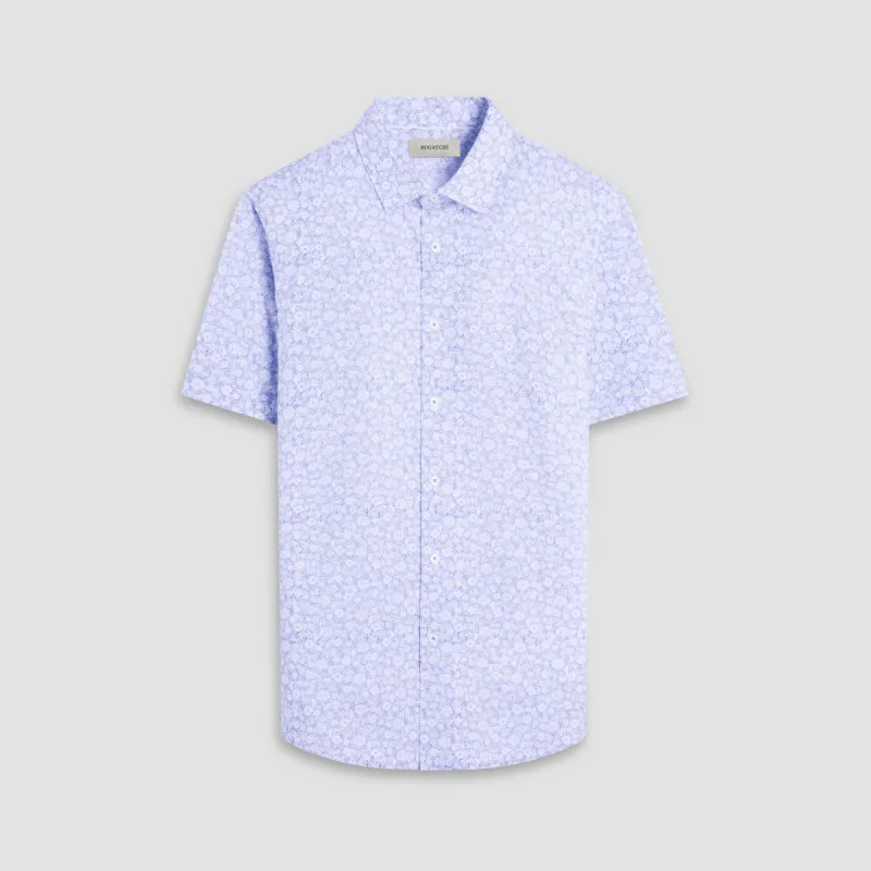 Miles Floral OoohCotton Short-Sleeve Shirt sold by Bugatchi