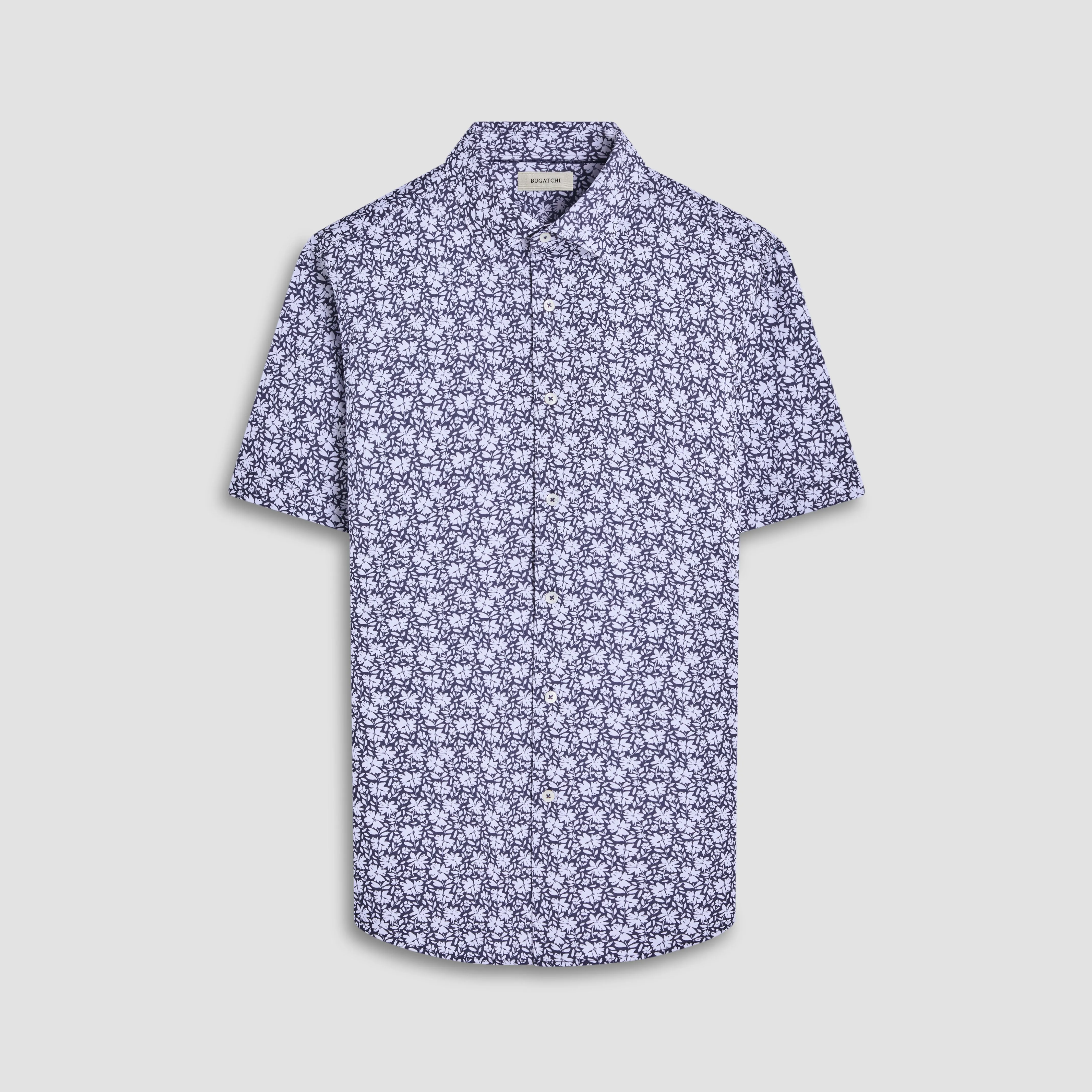 Miles Floral OoohCotton Short-Sleeve Shirt sold by Bugatchi