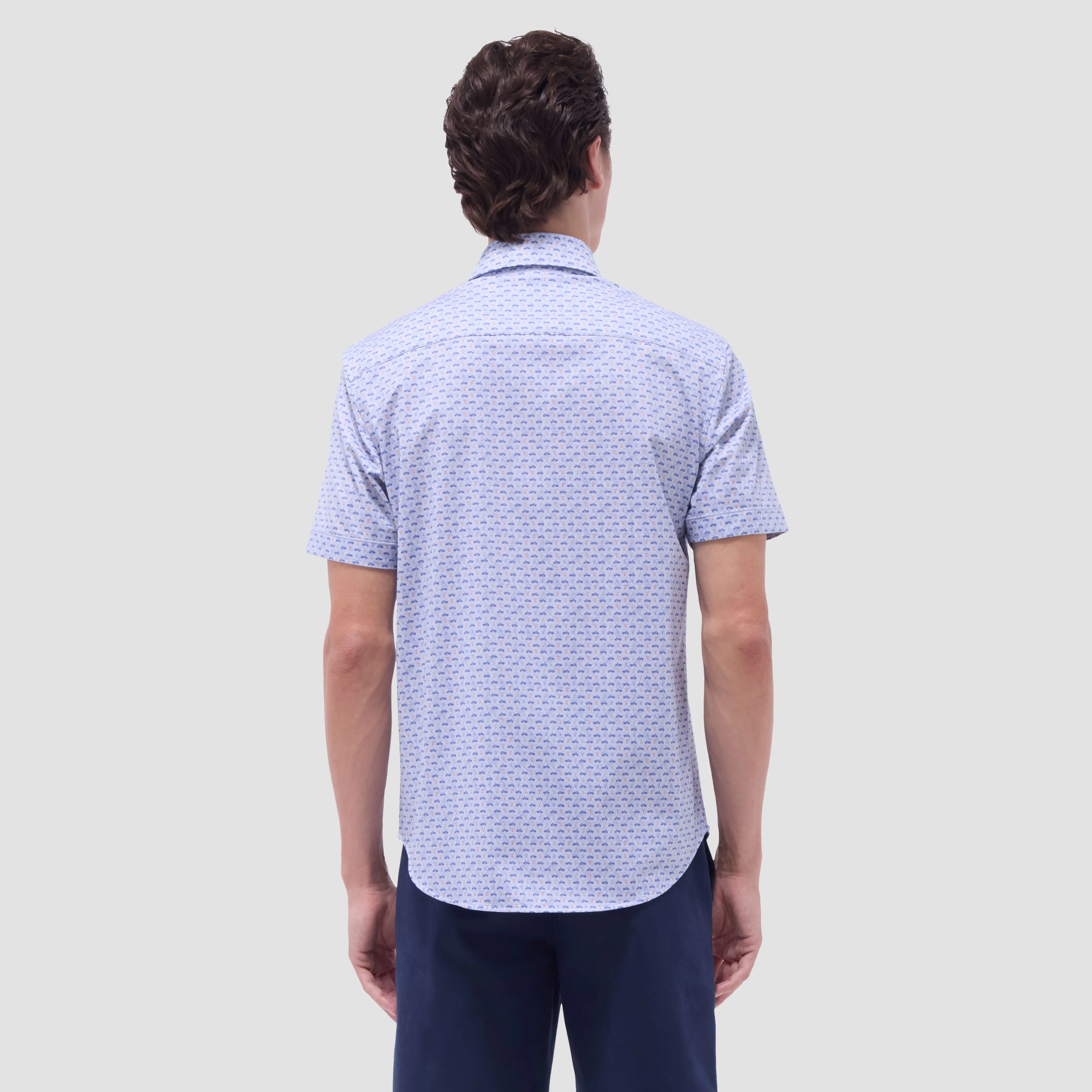 Miles Motorcycle OoohCotton Short-Sleeve Shirt sold by Bugatchi product image thumbnail 4