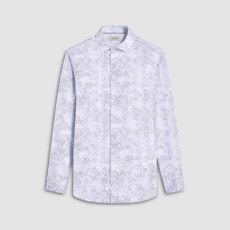 James Leaf Print OoohCotton Shirt sold by Bugatchi