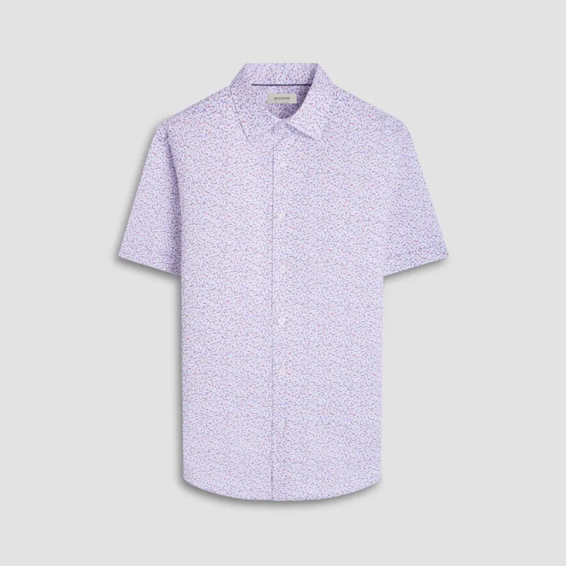 Miles Abstract OoohCotton Short-Sleeve Shirt sold by Bugatchi