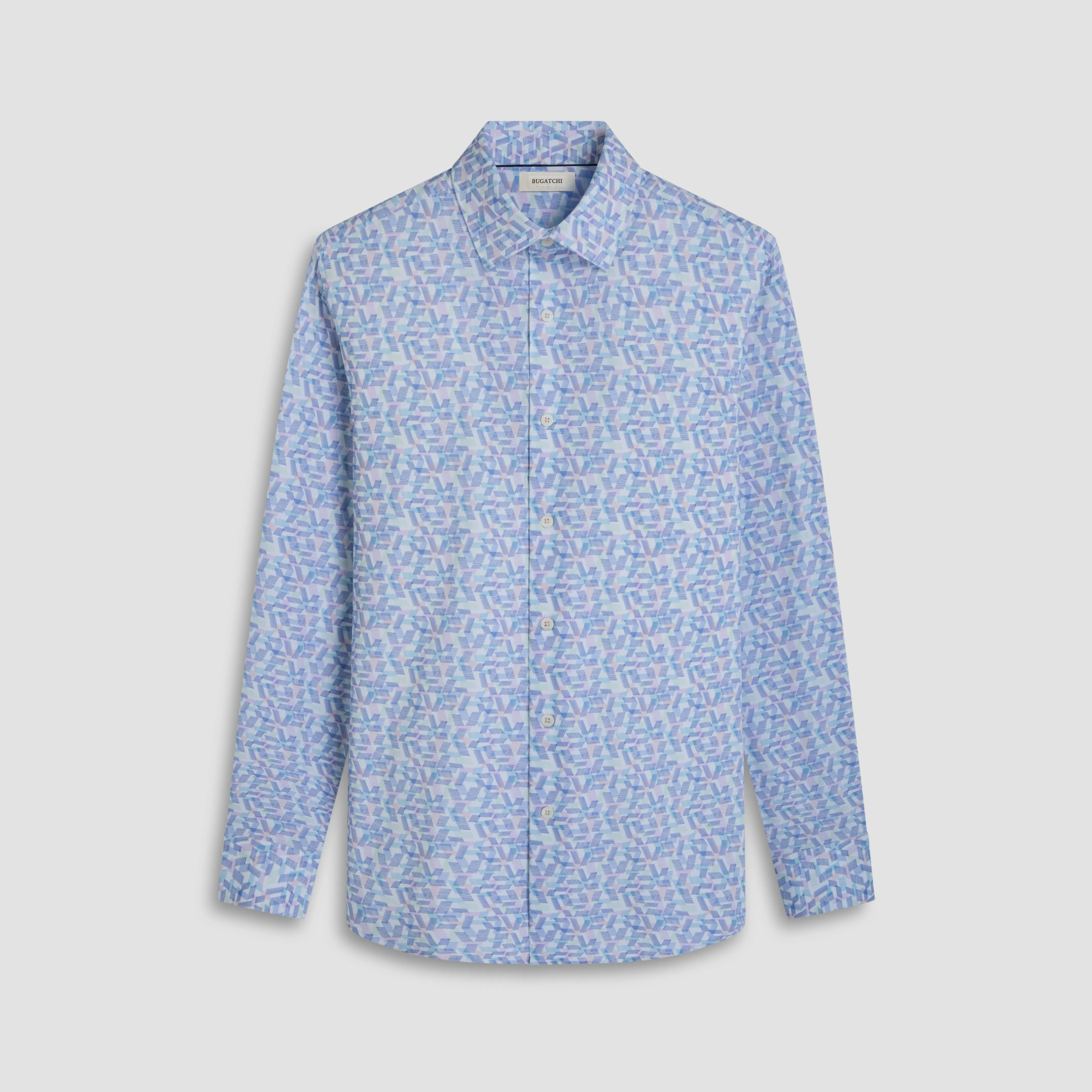 James Geometric OoohCotton Shirt sold by Bugatchi