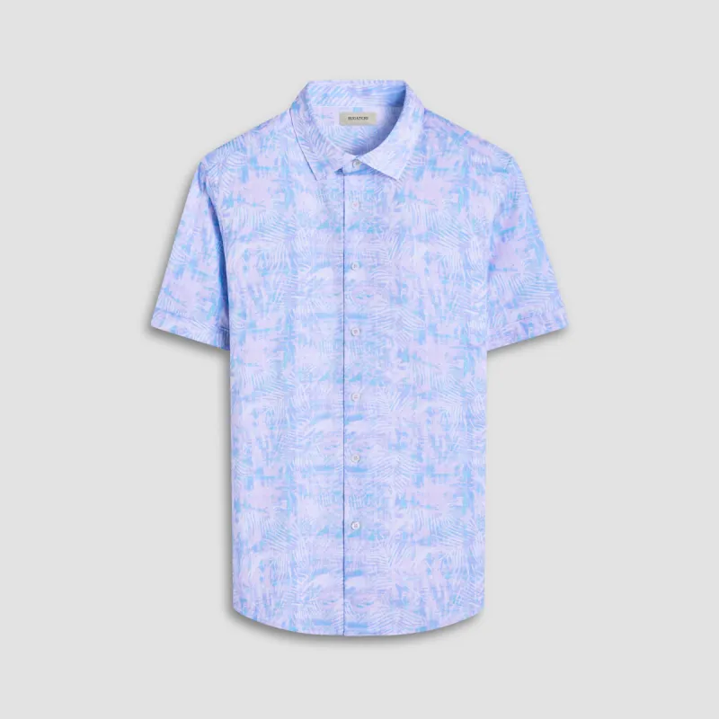 Miles Floral OoohCotton Short-Sleeve Shirt sold by Bugatchi