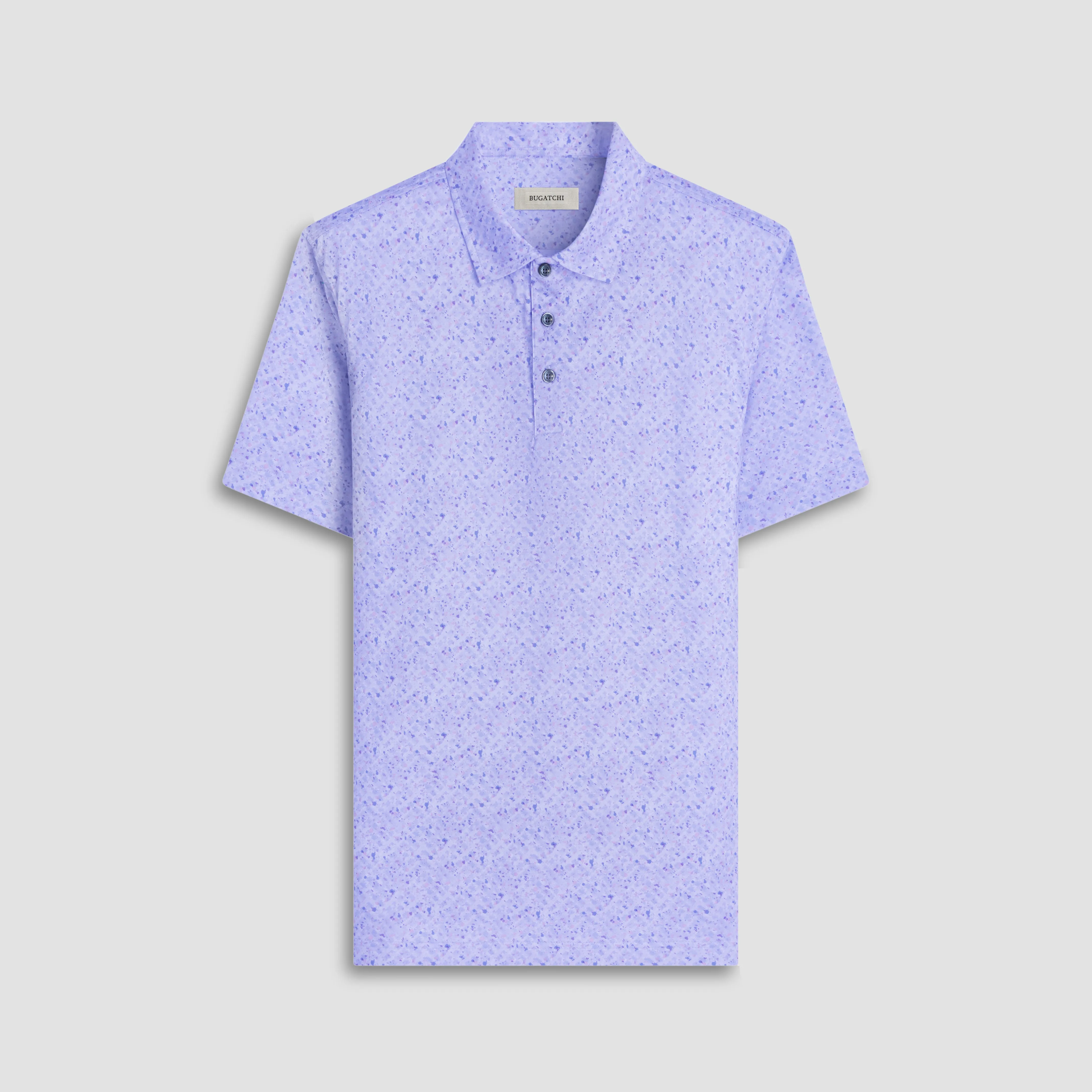 Victor Splatter Print OoohCotton Polo Shirt sold by Bugatchi