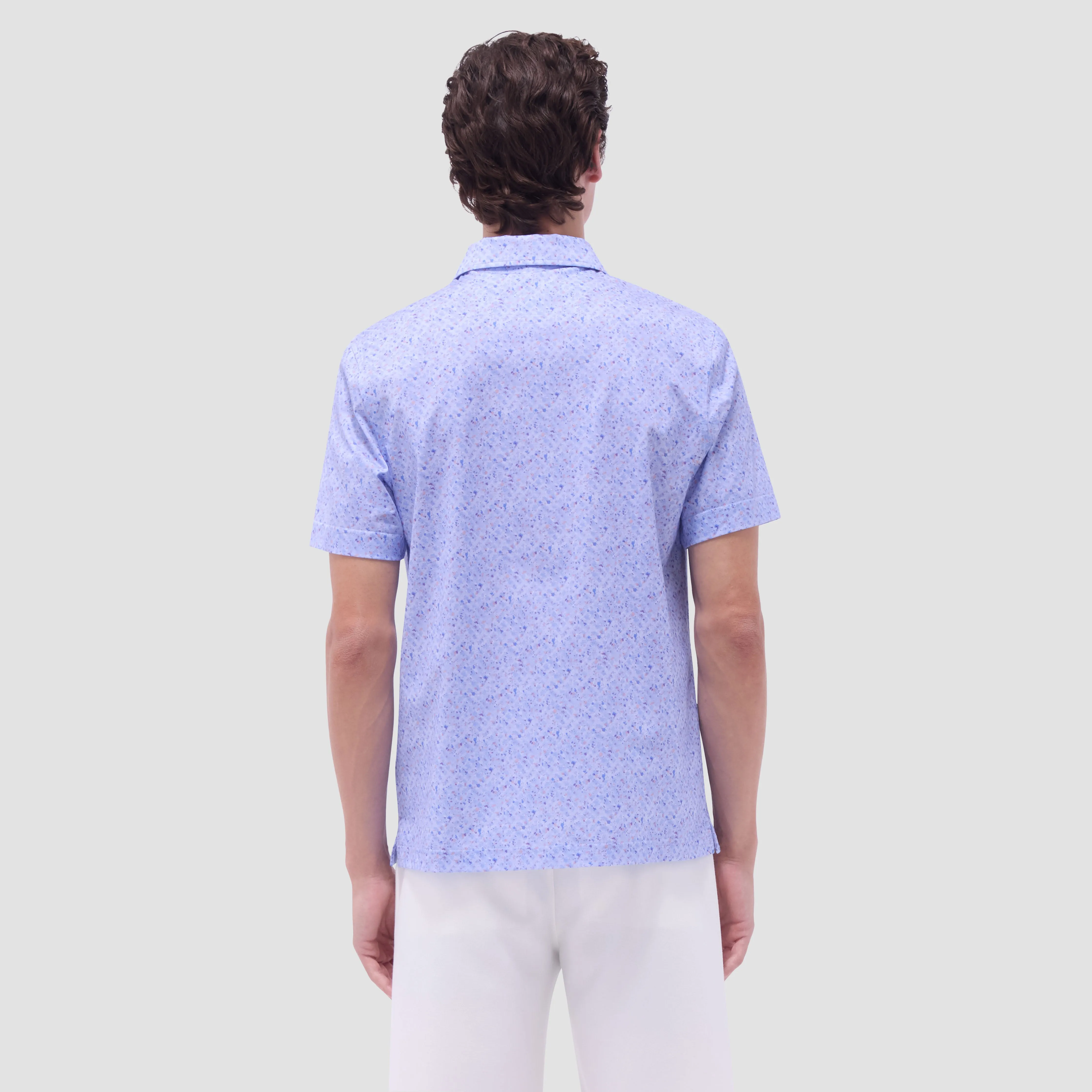 Victor Splatter Print OoohCotton Polo Shirt sold by Bugatchi product image thumbnail 4