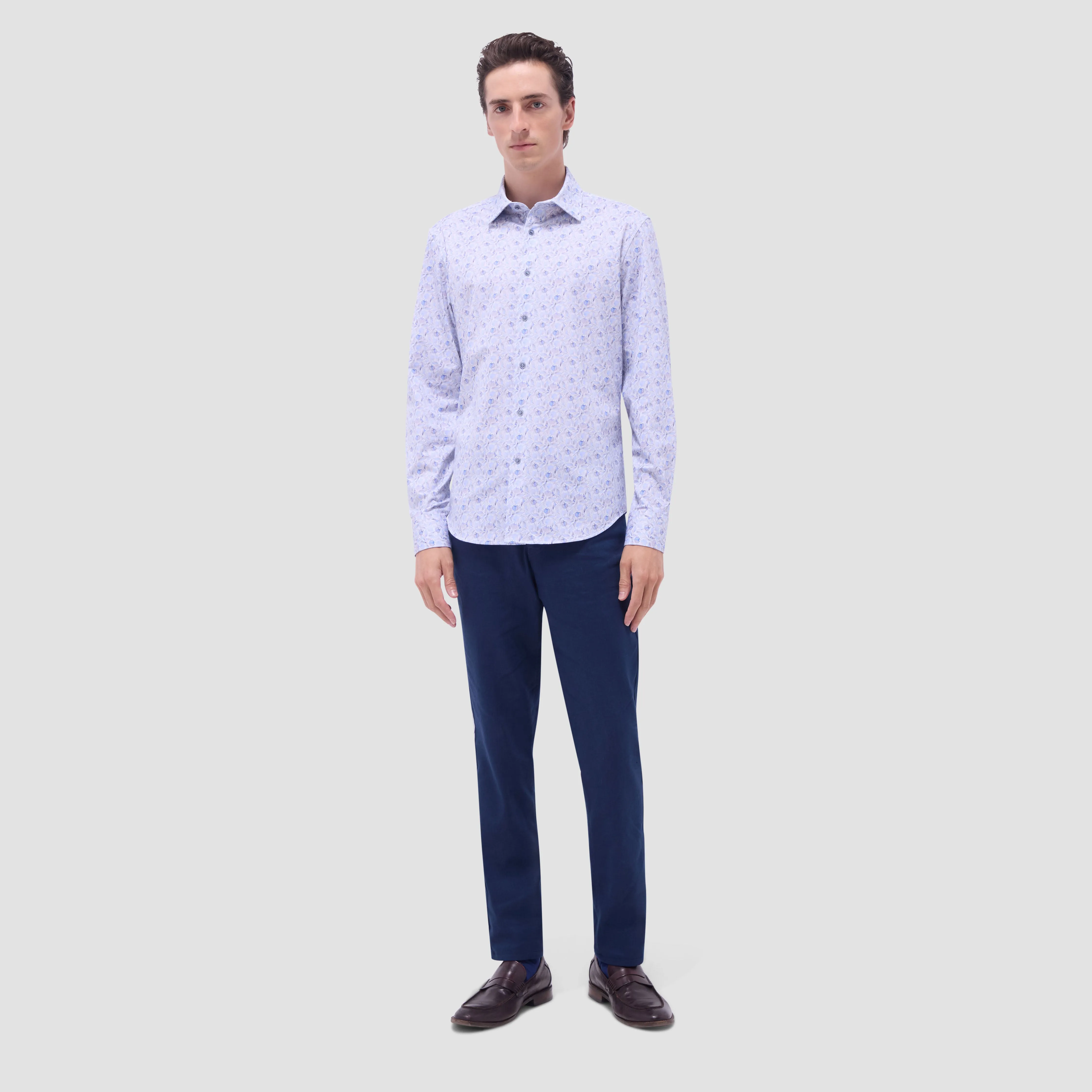 James Leaf Print OoohCotton Shirt sold by Bugatchi product image thumbnail 5
