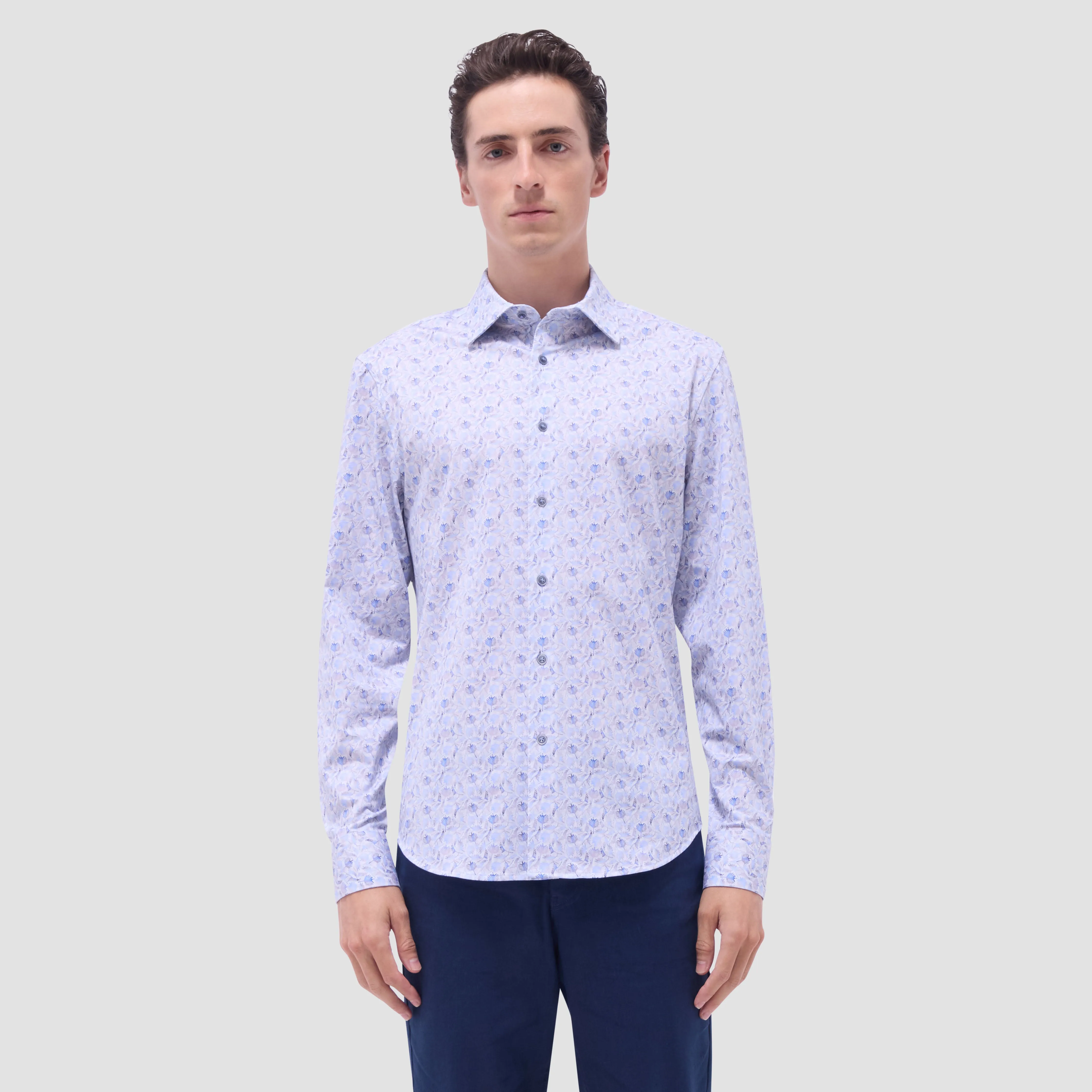 James Leaf Print OoohCotton Shirt sold by Bugatchi product image thumbnail 2