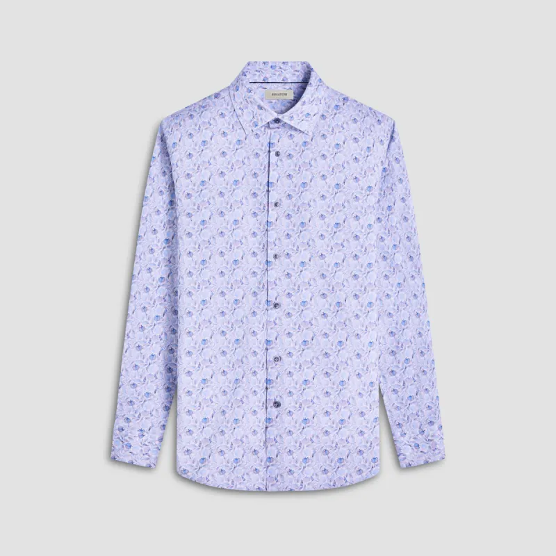 James Leaf Print OoohCotton Shirt sold by Bugatchi