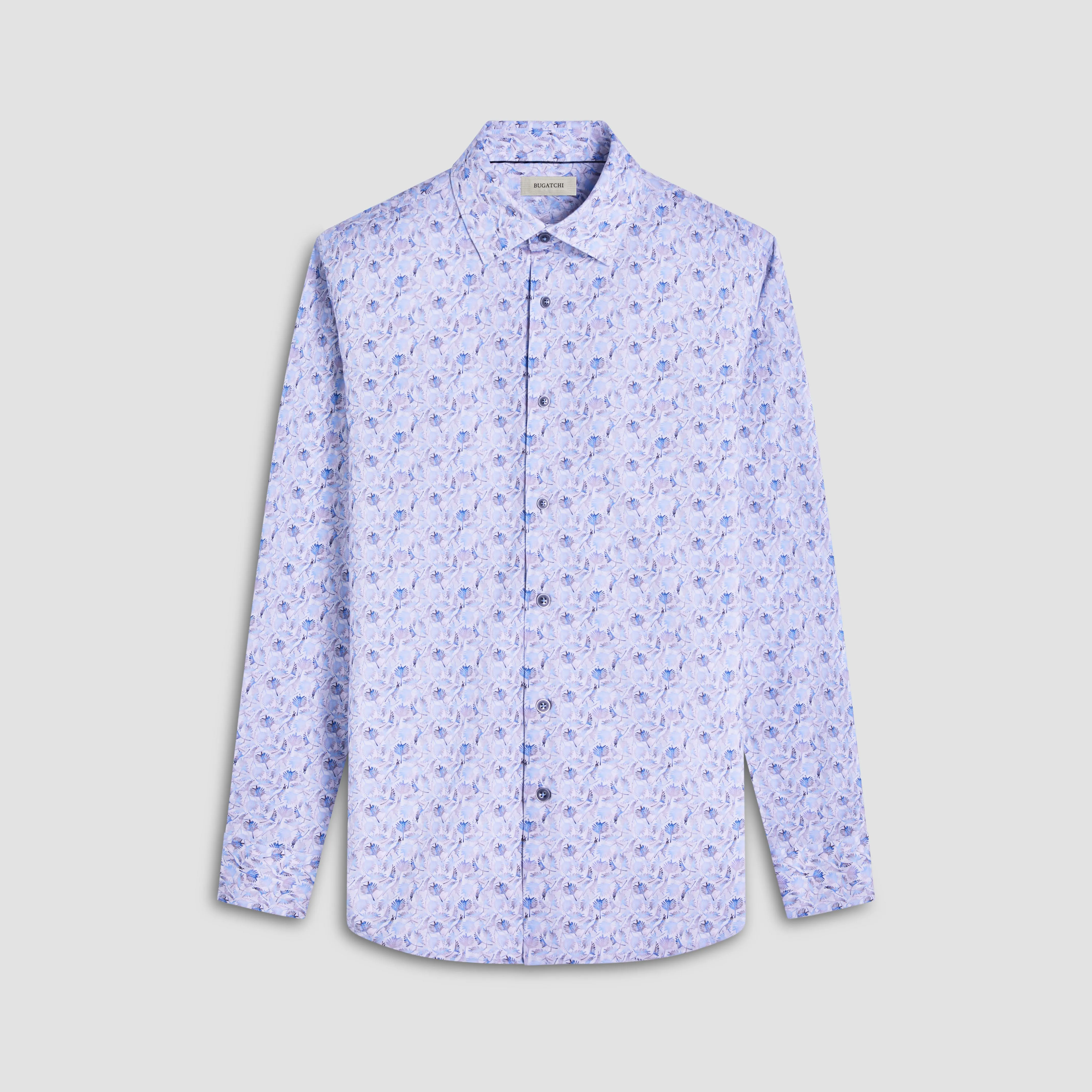James Leaf Print OoohCotton Shirt sold by Bugatchi