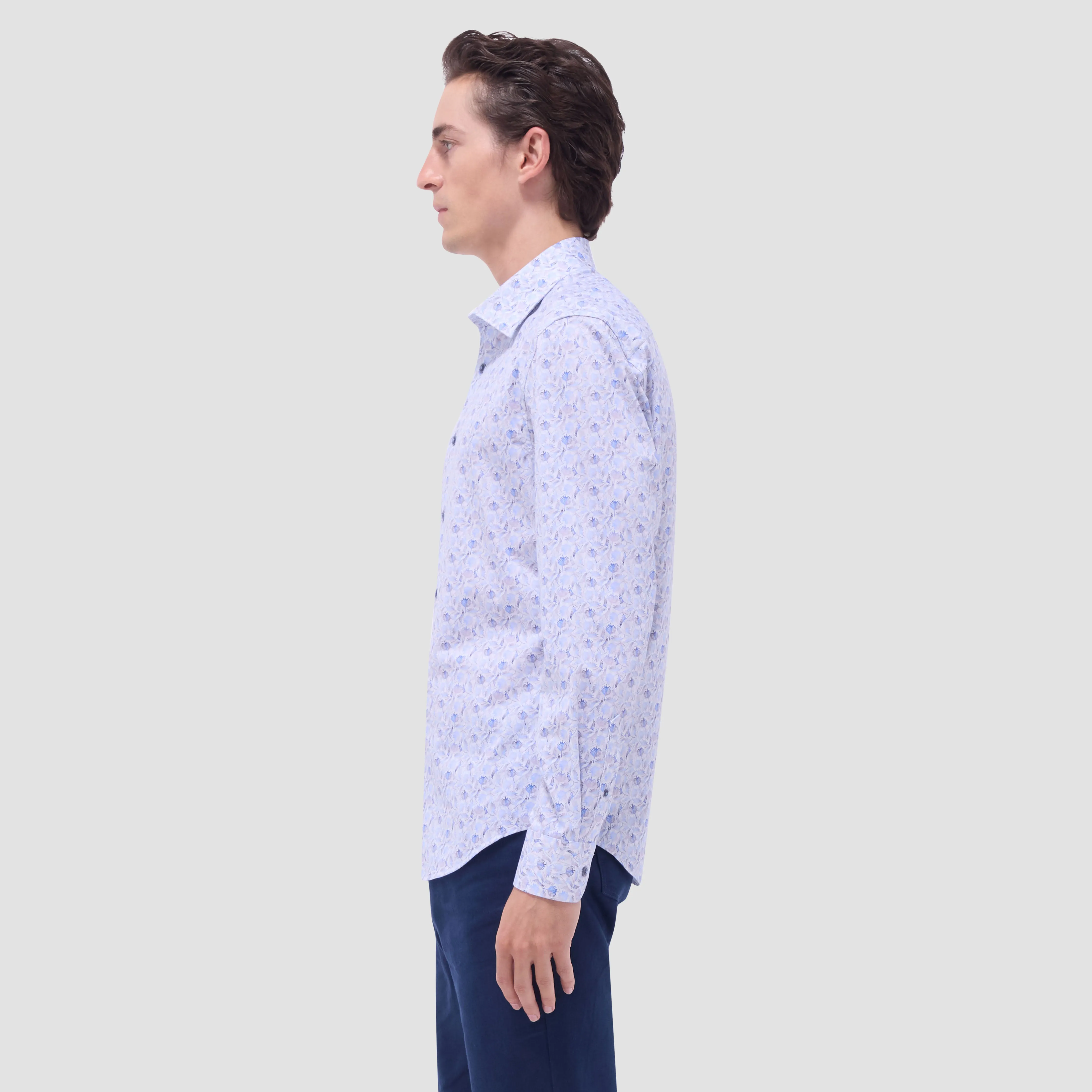 James Leaf Print OoohCotton Shirt sold by Bugatchi product image thumbnail 3