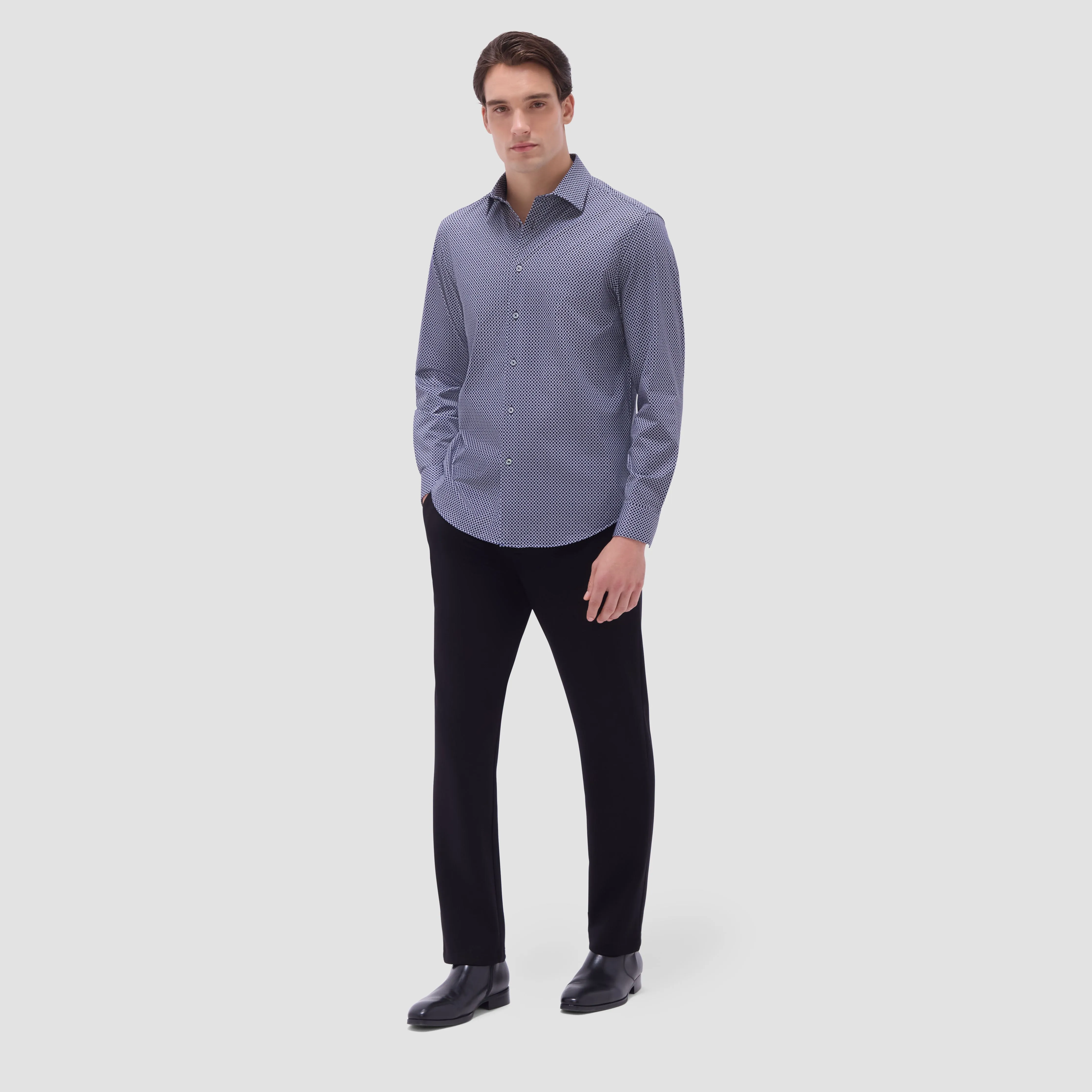 James Geometric OoohCotton Shirt sold by Bugatchi product image thumbnail 5