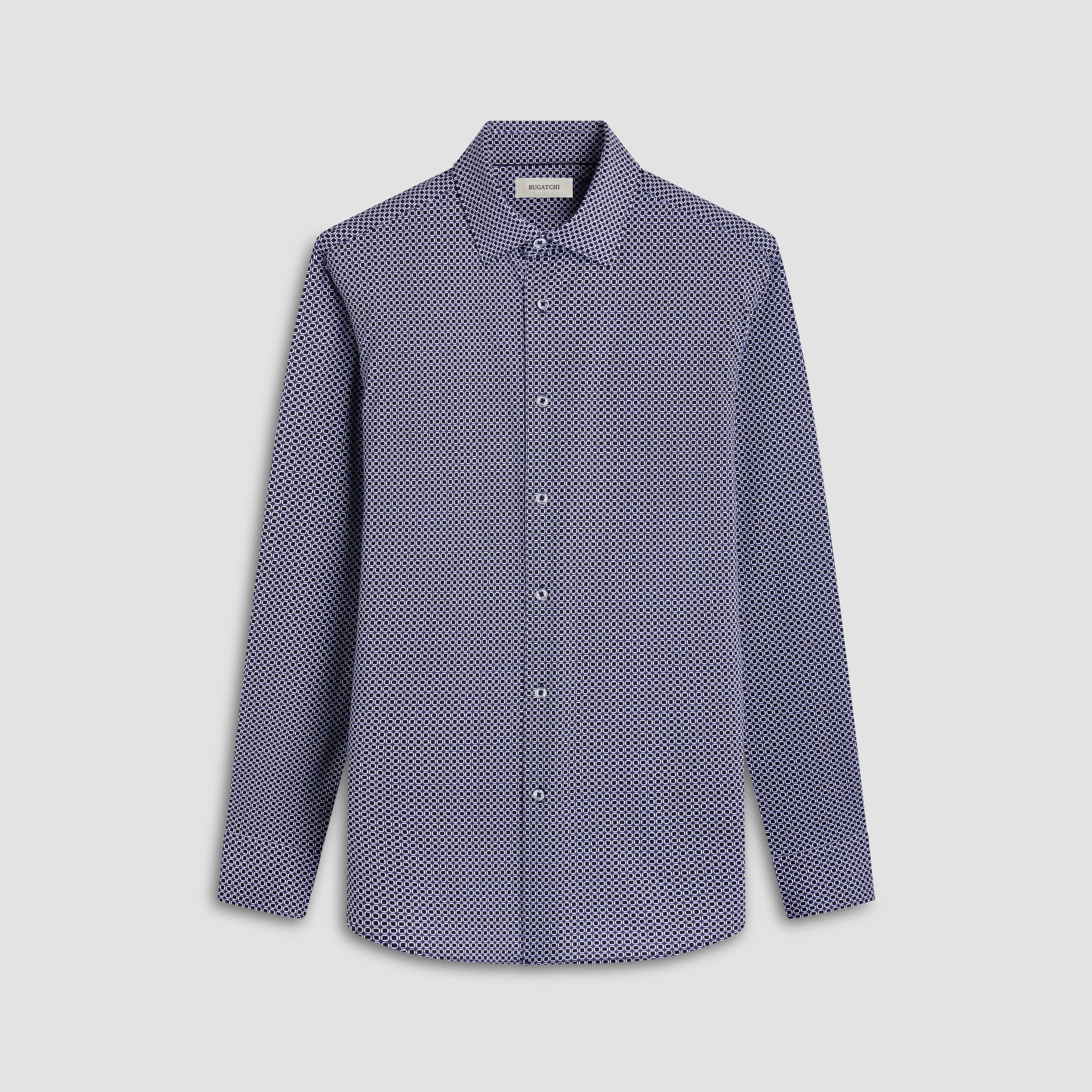 James Geometric OoohCotton Shirt sold by Bugatchi
