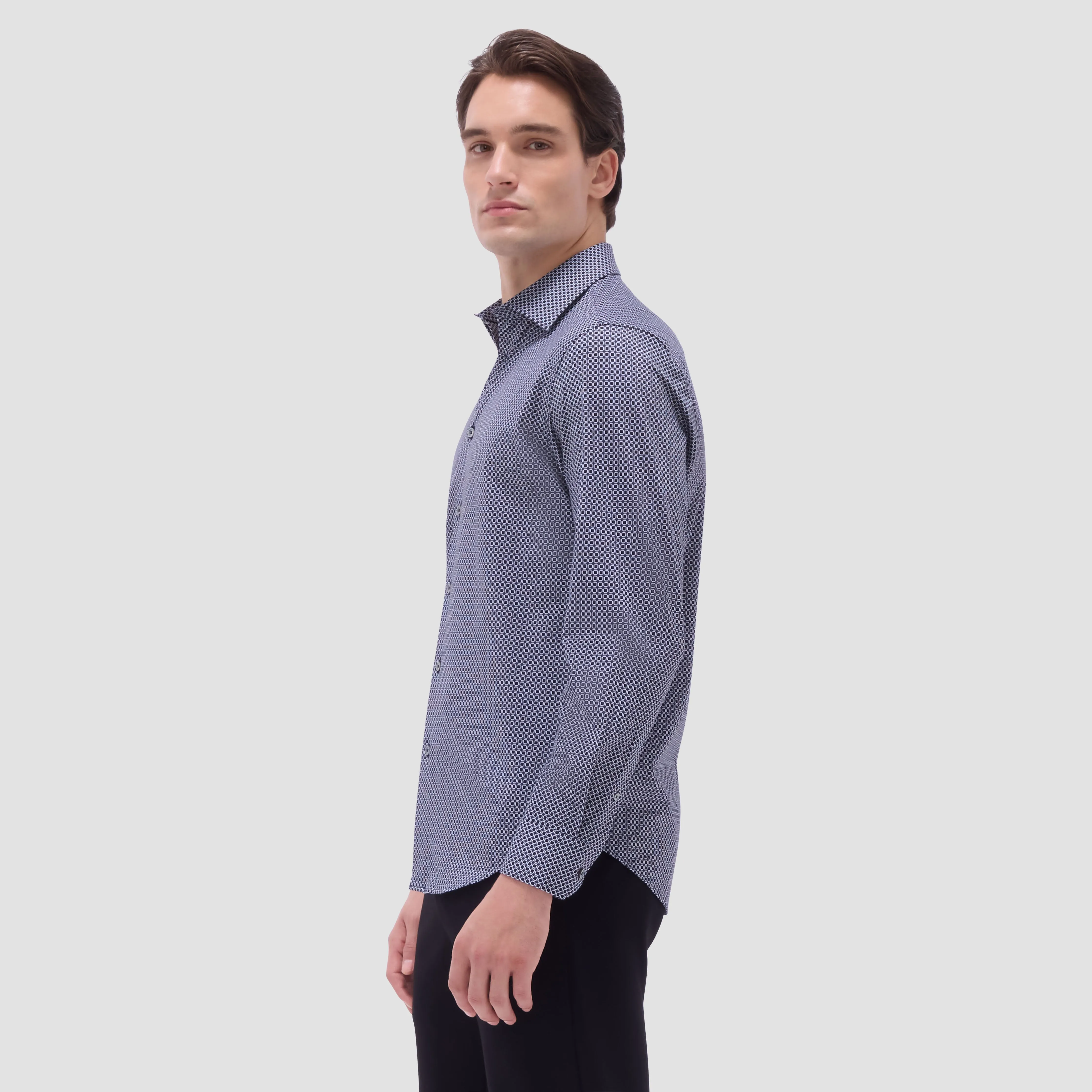 James Geometric OoohCotton Shirt sold by Bugatchi product image thumbnail 3