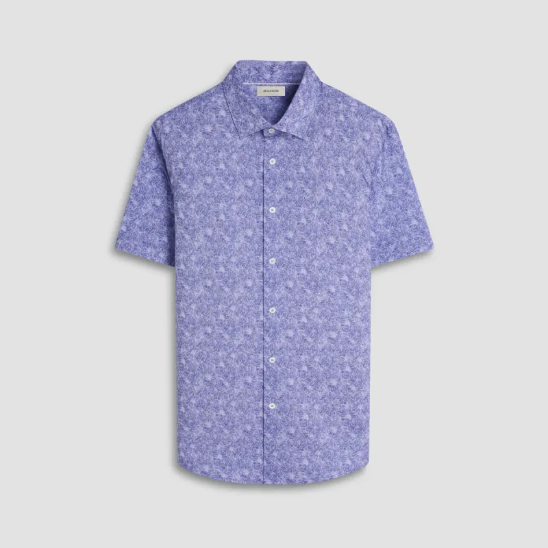 Miles Floral OoohCotton Short-Sleeve Shirt sold by Bugatchi